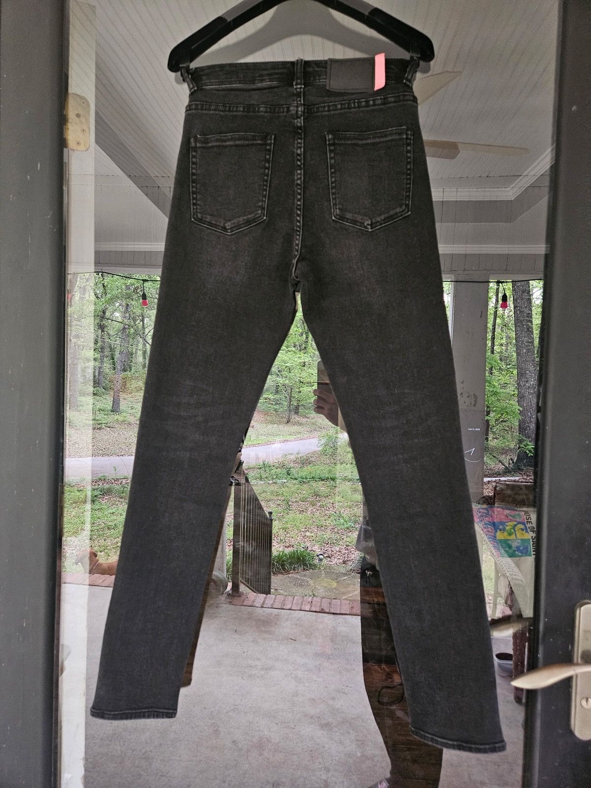 Acne Studios Blå Konst Peg Used Black Peg Denim Jeans Size US 27 - 1 Thumbnail
