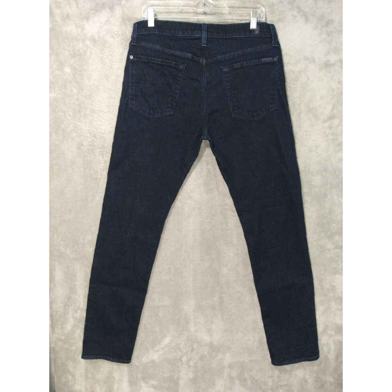 7 For All Mankind 7 For All Mankind Jeans Mens Paxtyn Skinny Mid Rise Stretch 33 x 31 Blue Denim Size US 33 - 2 Thumbnail