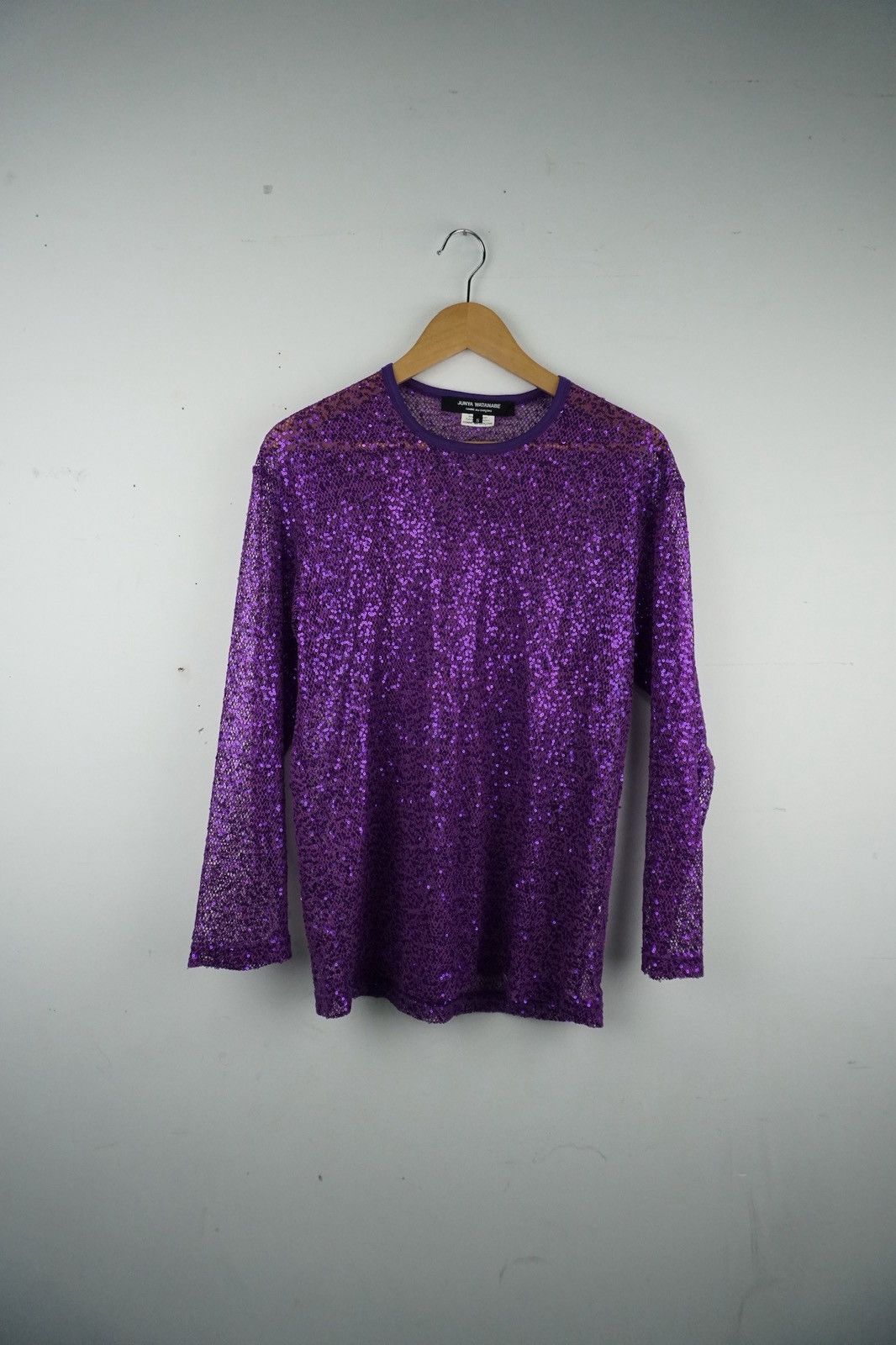 Junya Watanabe Junya Watanabe Sequin Longsleeve see trough T-Shirt Size S / US 4 / IT 40 - 1 Thumbnail