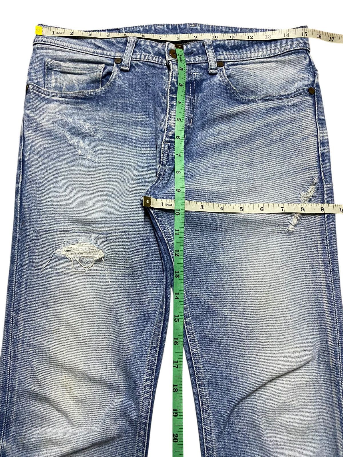 Japanese Brand Japanese Brand Rippo Trenta Anni Distressed Slim Jeans Size US 30 / EU 46 - 13 Thumbnail