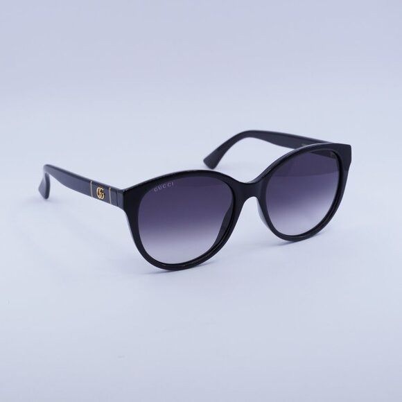 Gucci Gucci GG0631S 001 Sunglasses Black Round Frame, Grey Size ONE SIZE - 4 Thumbnail