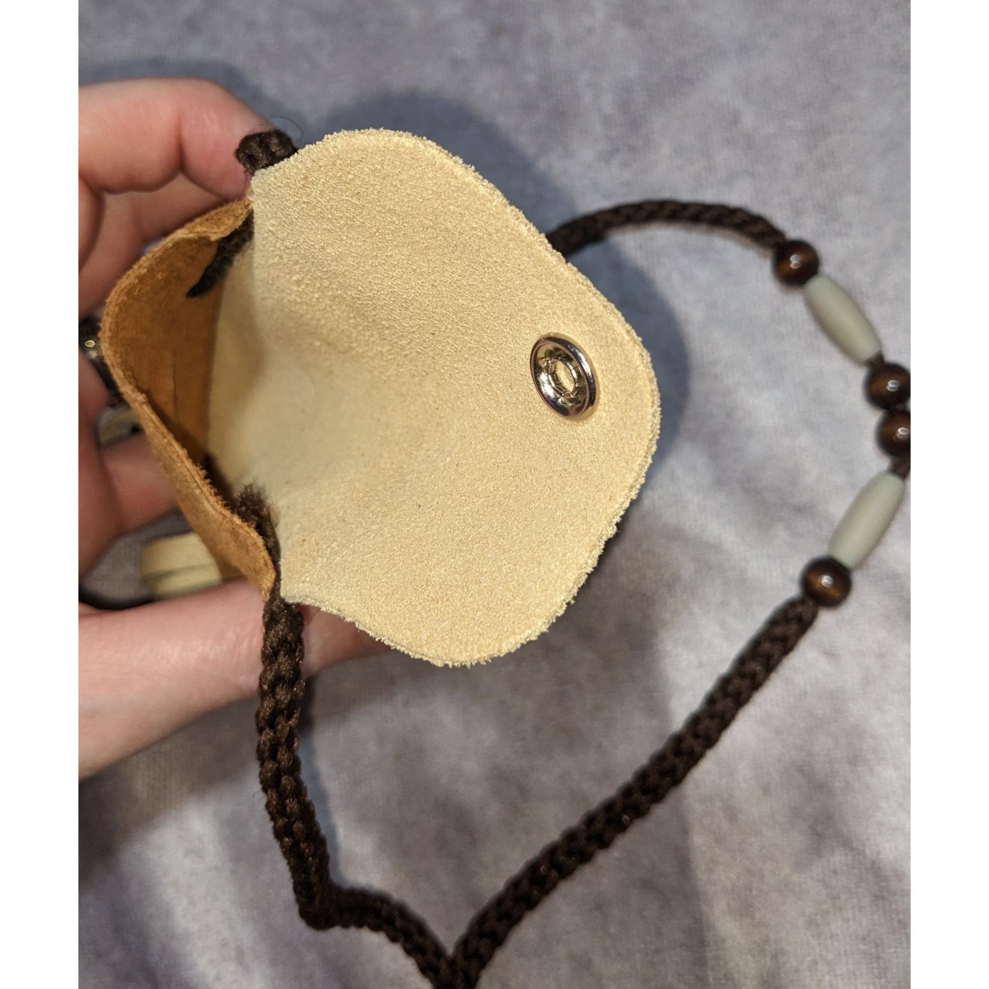 Other Arizona Kokopelli Leather Fringe Pouch Necklace With Beaded Size ONE SIZE - 4 Thumbnail