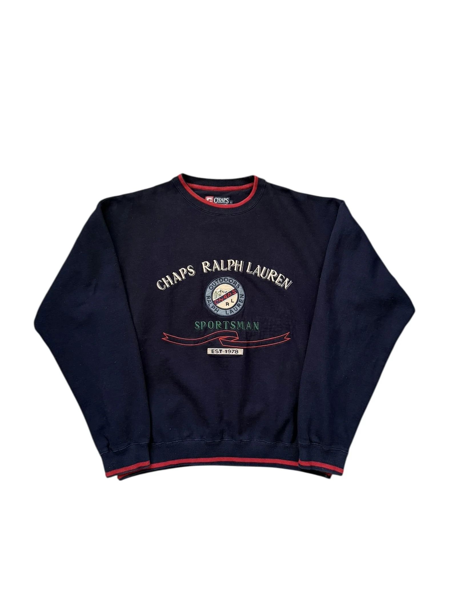 Polo Ralph Lauren Vintage 90s Chaps Ralph Lauren Crewneck Size L Size US L / EU 52-54 / 3 - 1 Thumbnail