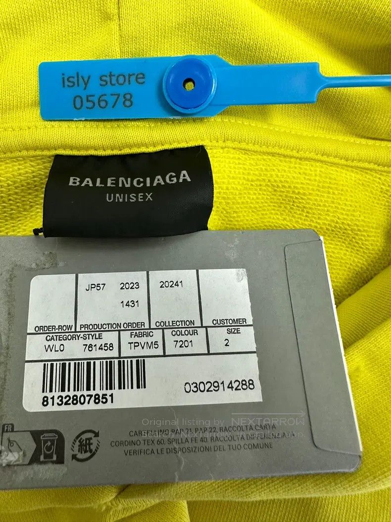 Other Balenciaga Light Printed Hooded Long Sleeve Sweatshirt Size US M / EU 48-50 / 2 - 4 Thumbnail