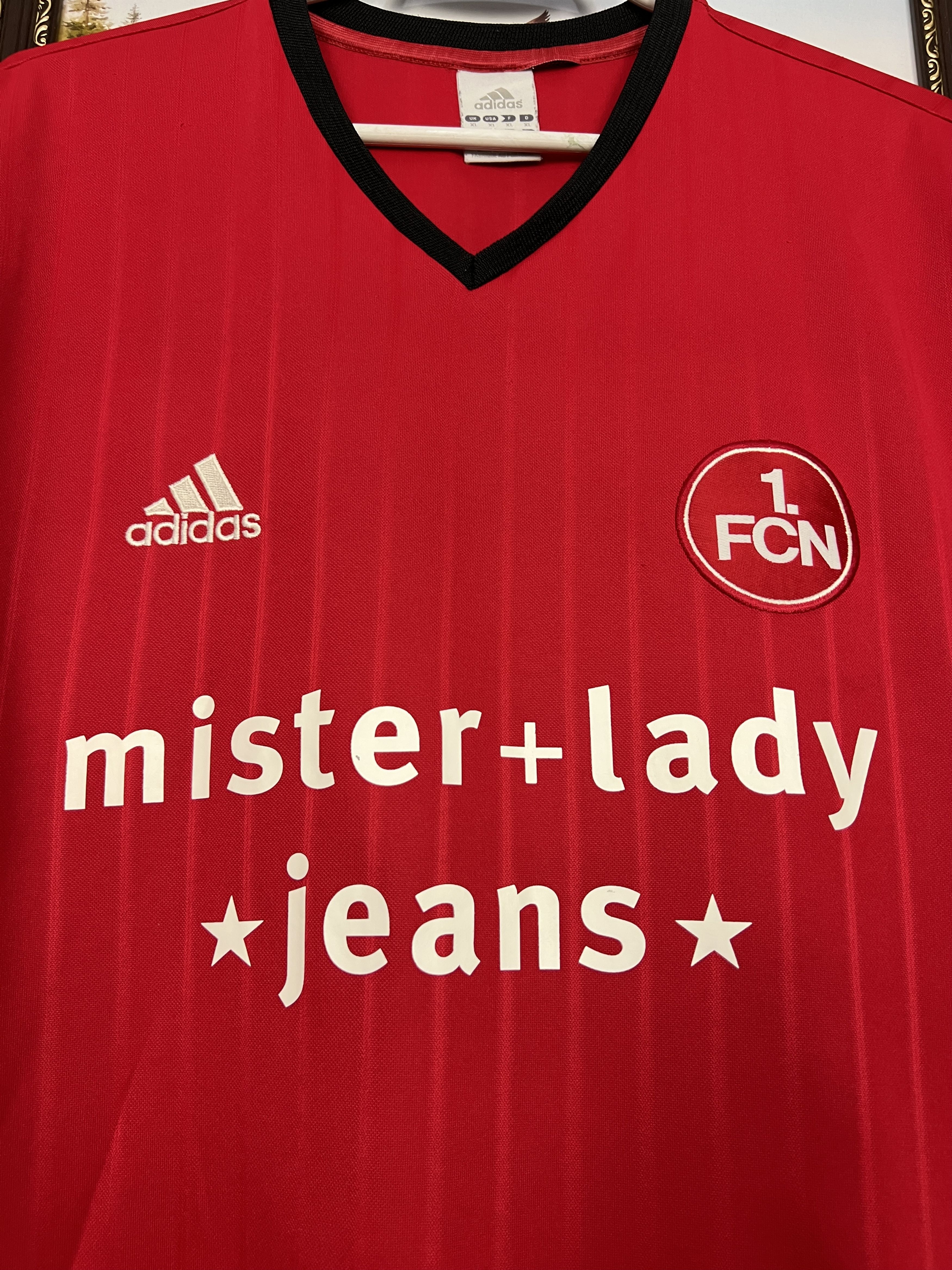 Adidas Nurnberg Home football shirt 2004 Soccer Adidas Jersey Size US XL / EU 56 / 4 - 3 Thumbnail