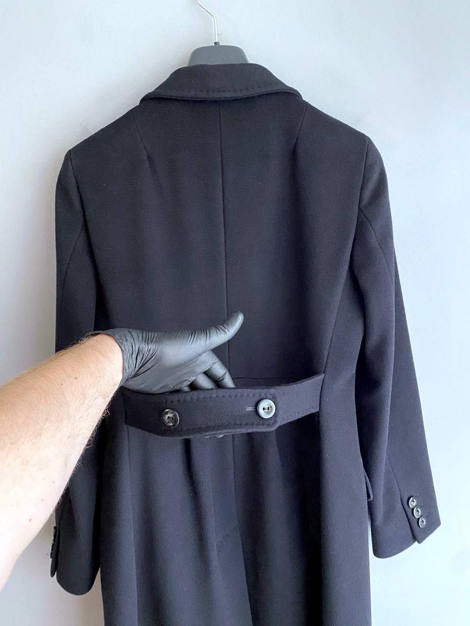 Designer × Max Mara Max Mara Studio Women's Wool Black Coat Size M / US10 / UK12 Size M / US 6-8 / IT 42-44 - 14 Thumbnail