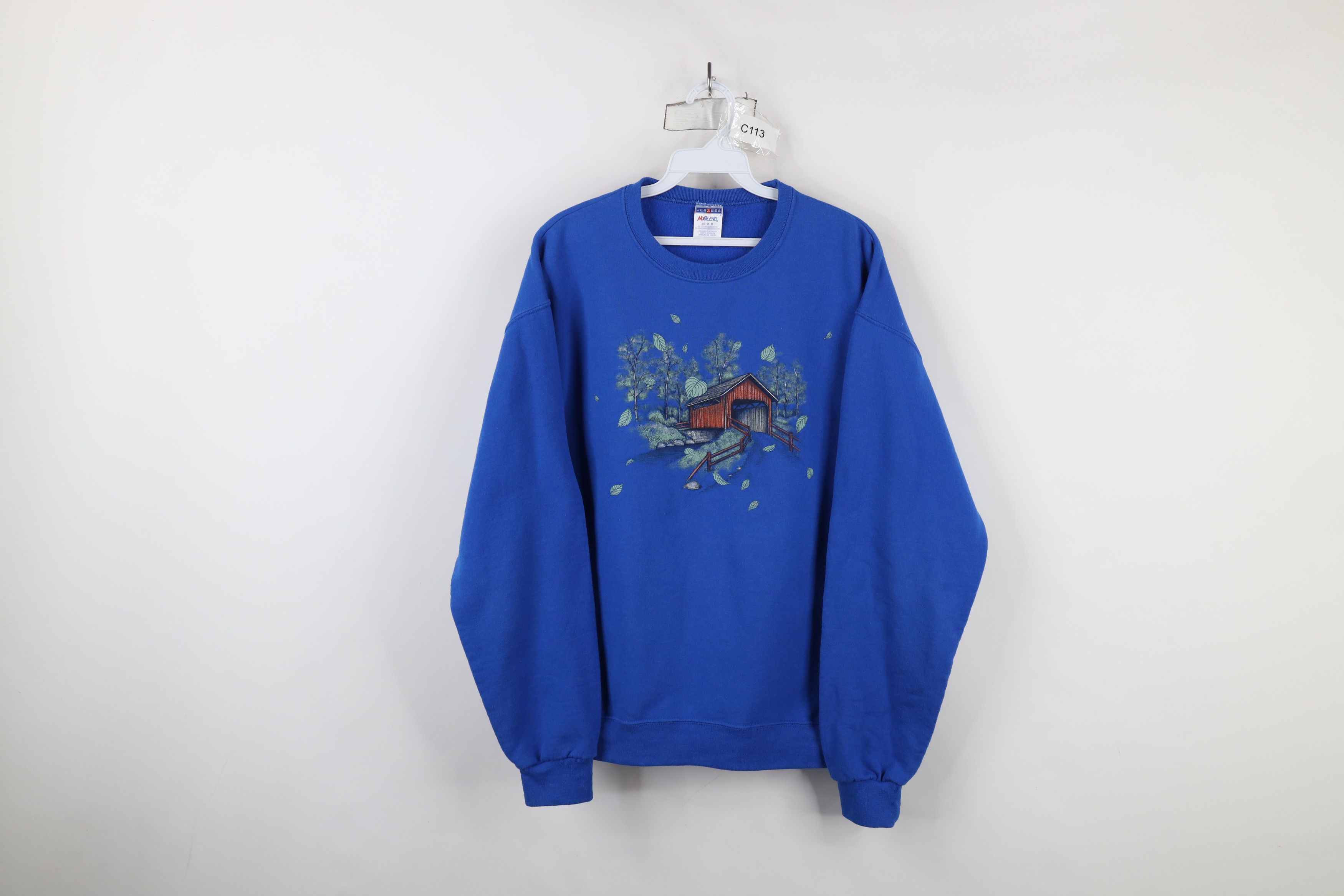 Vintage Vintage 90s Streetwear Farmhouse Country Tree Sweatshirt Size M / US 6-8 / IT 42-44 - 1 Thumbnail