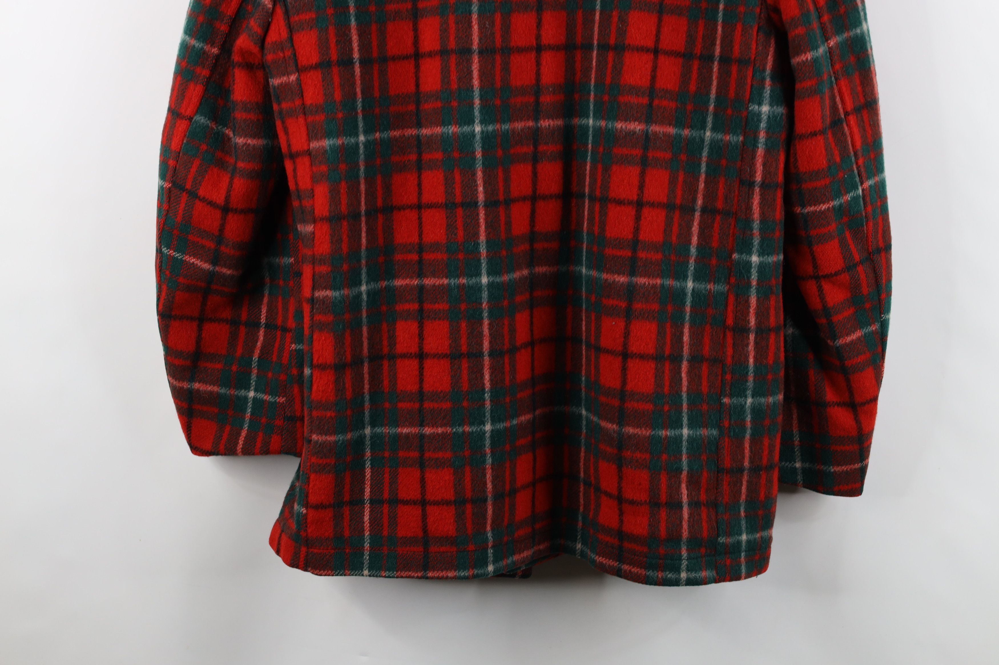 Vintage Vintage 70s Streetwear Lined Wool Button Jacket Plaid USA Size US XL / EU 56 / 4 - 15 Thumbnail