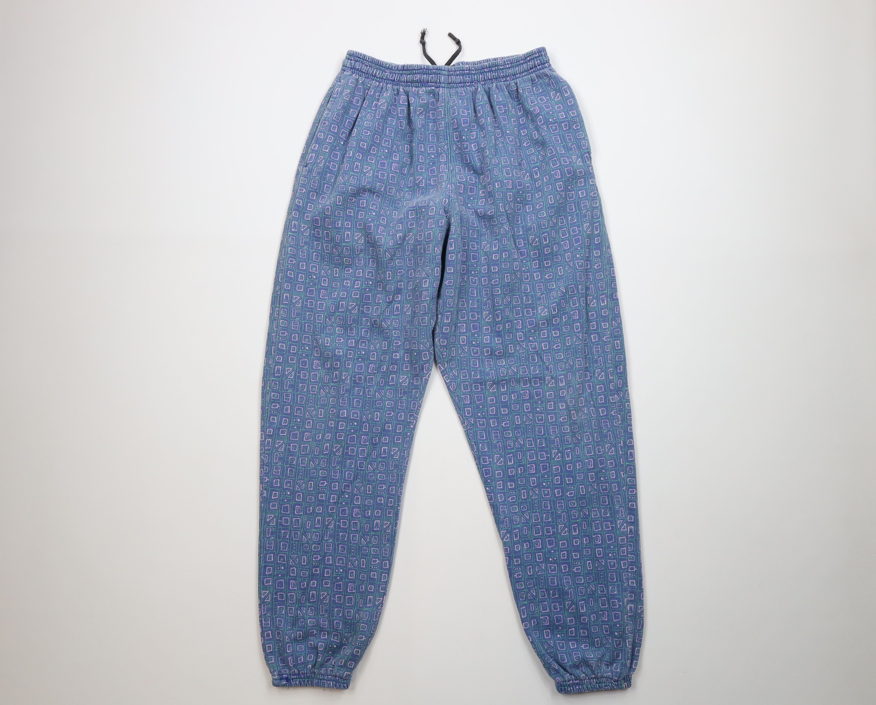Vintage Vintage 90s Streetwear Abstract Harem Sweatpants Joggers USA Size 28" / US 6 / IT 42 - 1 Thumbnail