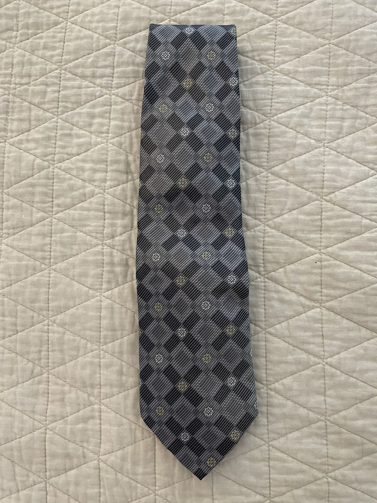 Ermenegildo Zegna × Vintage Substantial Woven Silk Power Tie Size ONE SIZE - 6 Thumbnail