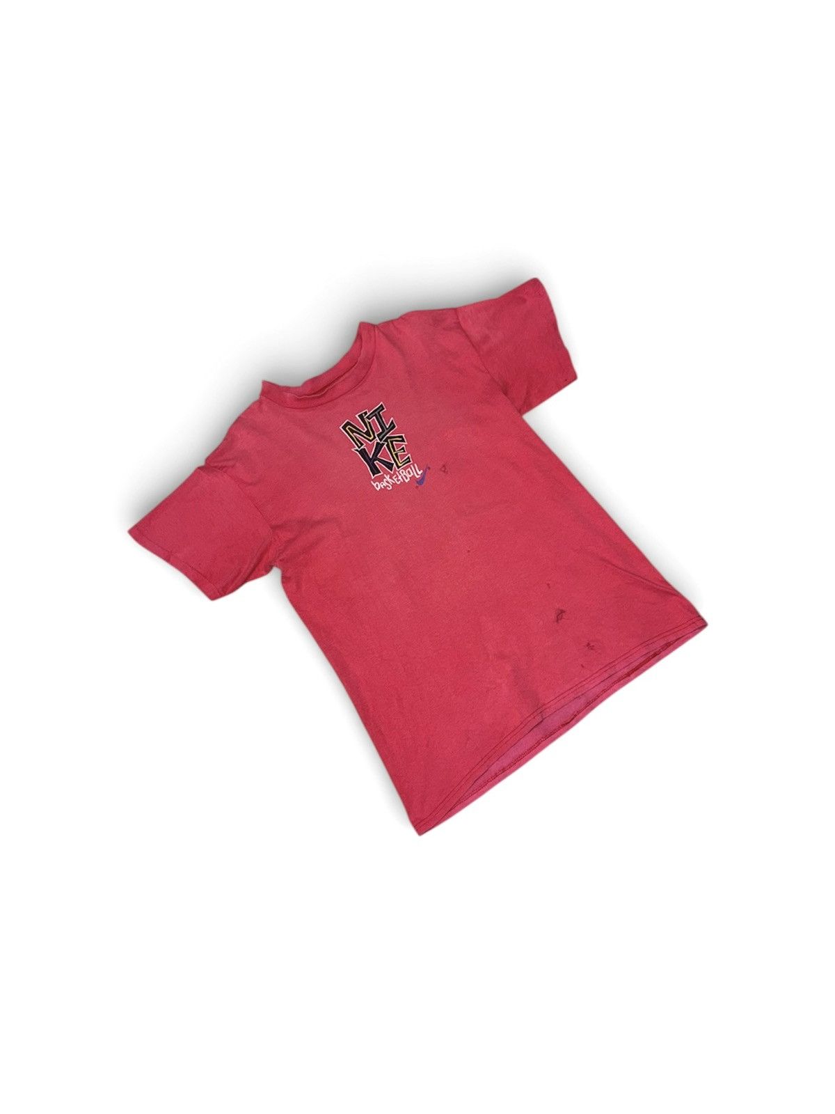 Nike Vintage Rare 90s Nike Basketball T-Shirt Distressed Fit Size US M / EU 48-50 / 2 - 5 Thumbnail