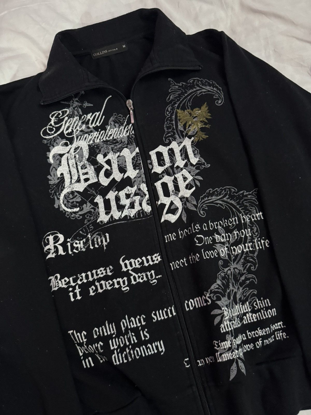 14th Addiction 2000s Wild Poems Grunge Punk Gothic Goa Zip Up Size US M / EU 48-50 / 2 - 2 Thumbnail