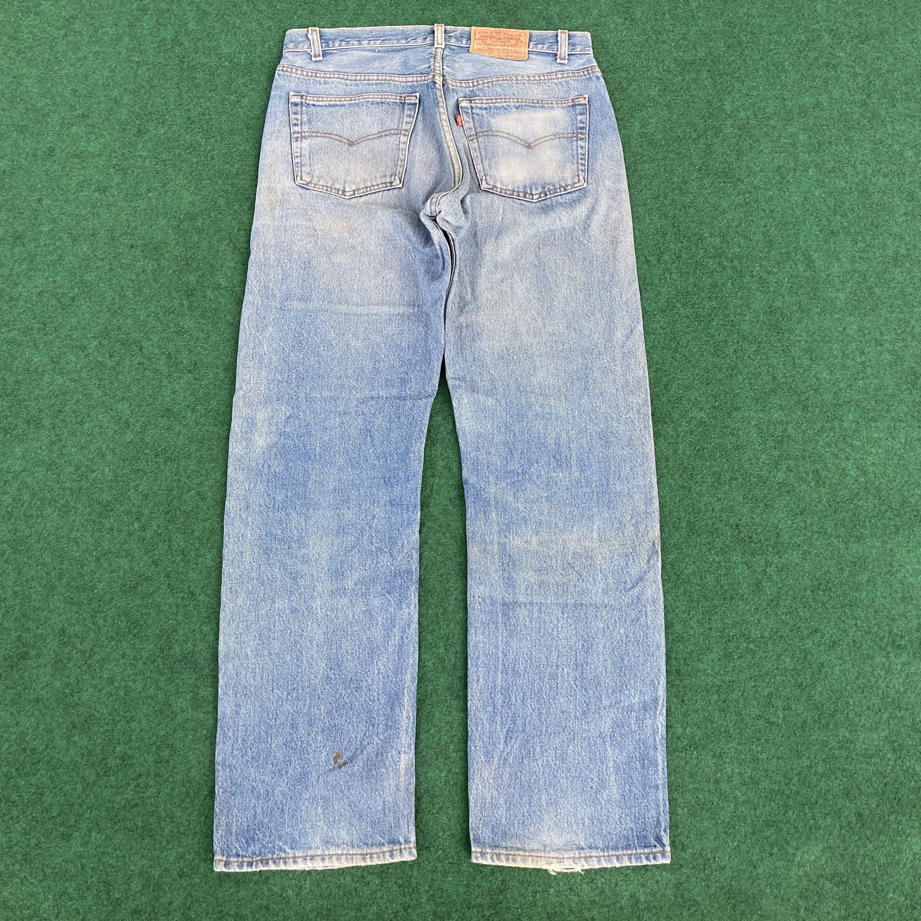 Levi's 32x30 Vintage Levis 501 Faded Ripped Punk Grunge Jeans Size US 32 / EU 48 - 15 Thumbnail