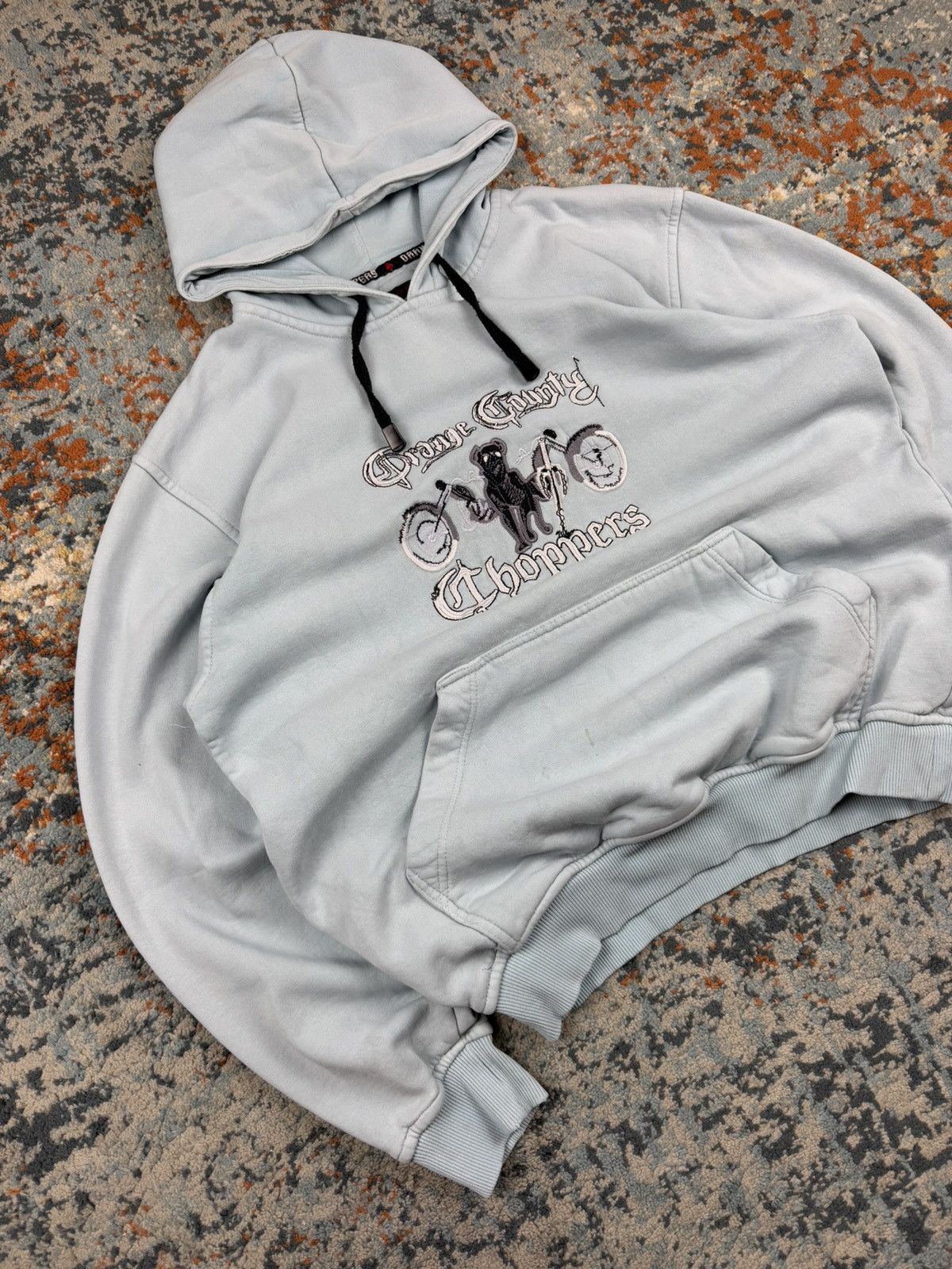 Vintage × West Coast Choppers Vintage 90s Orange County Choppers embroidered hoodie y2k Size US M / EU 48-50 / 2 - 3 Thumbnail