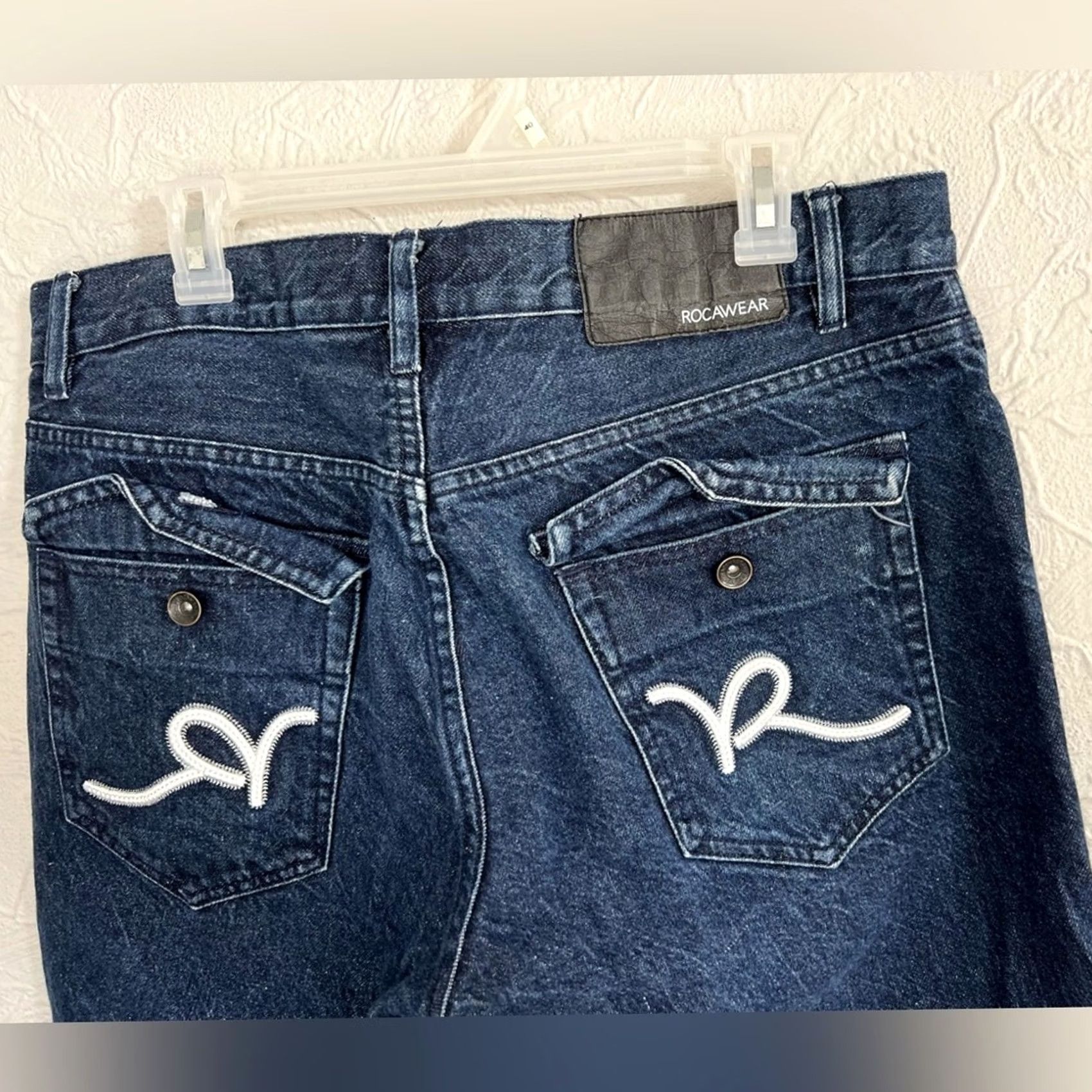 Rocawear VINTAGE Y2K Roca Wear Jean Shorts Jorts Size 38x13 Size US 38 / EU 54 - 5 Thumbnail