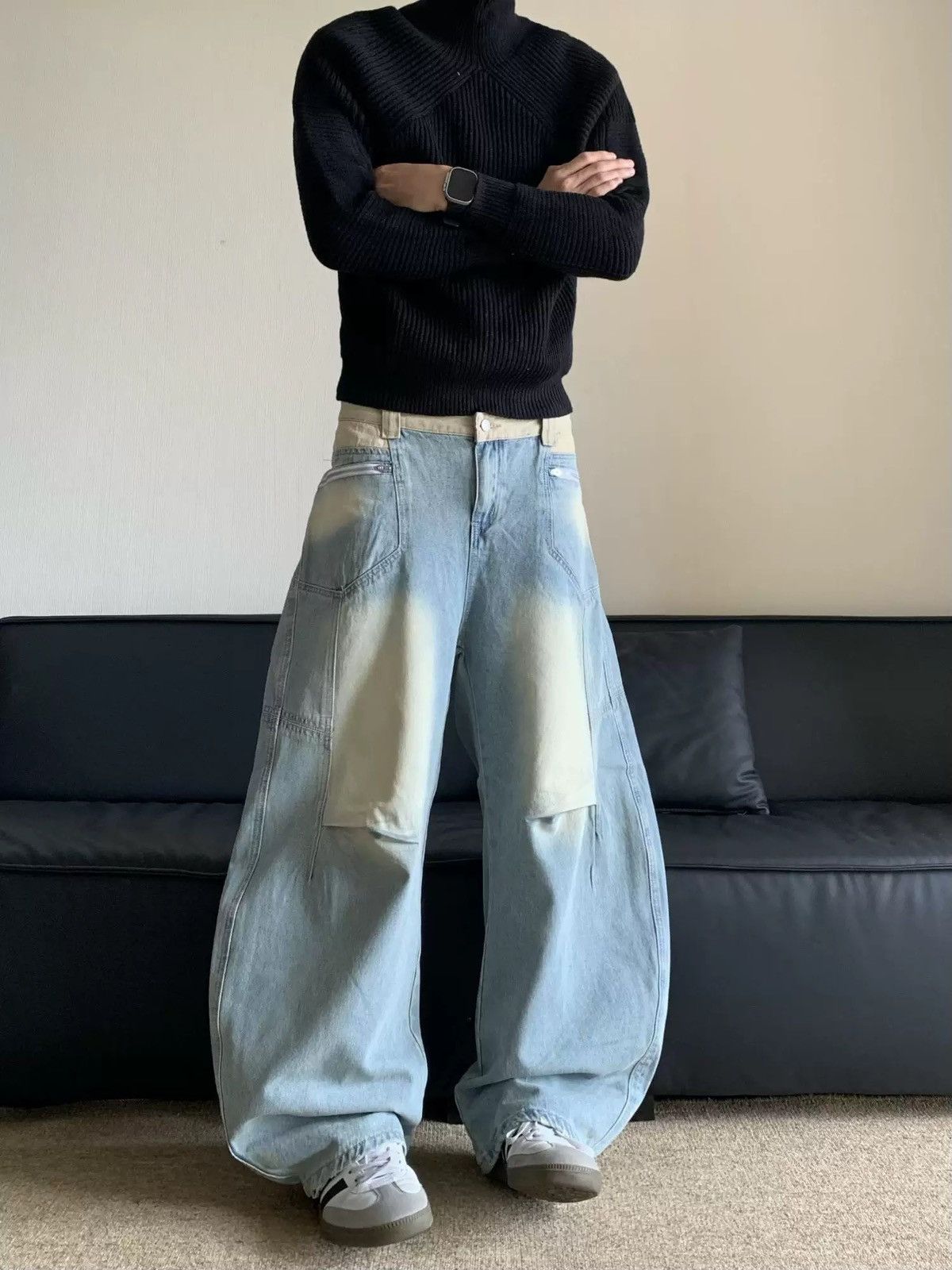 Designer × Vintage Retro punk pants Size US 34 / EU 50 - 4 Thumbnail