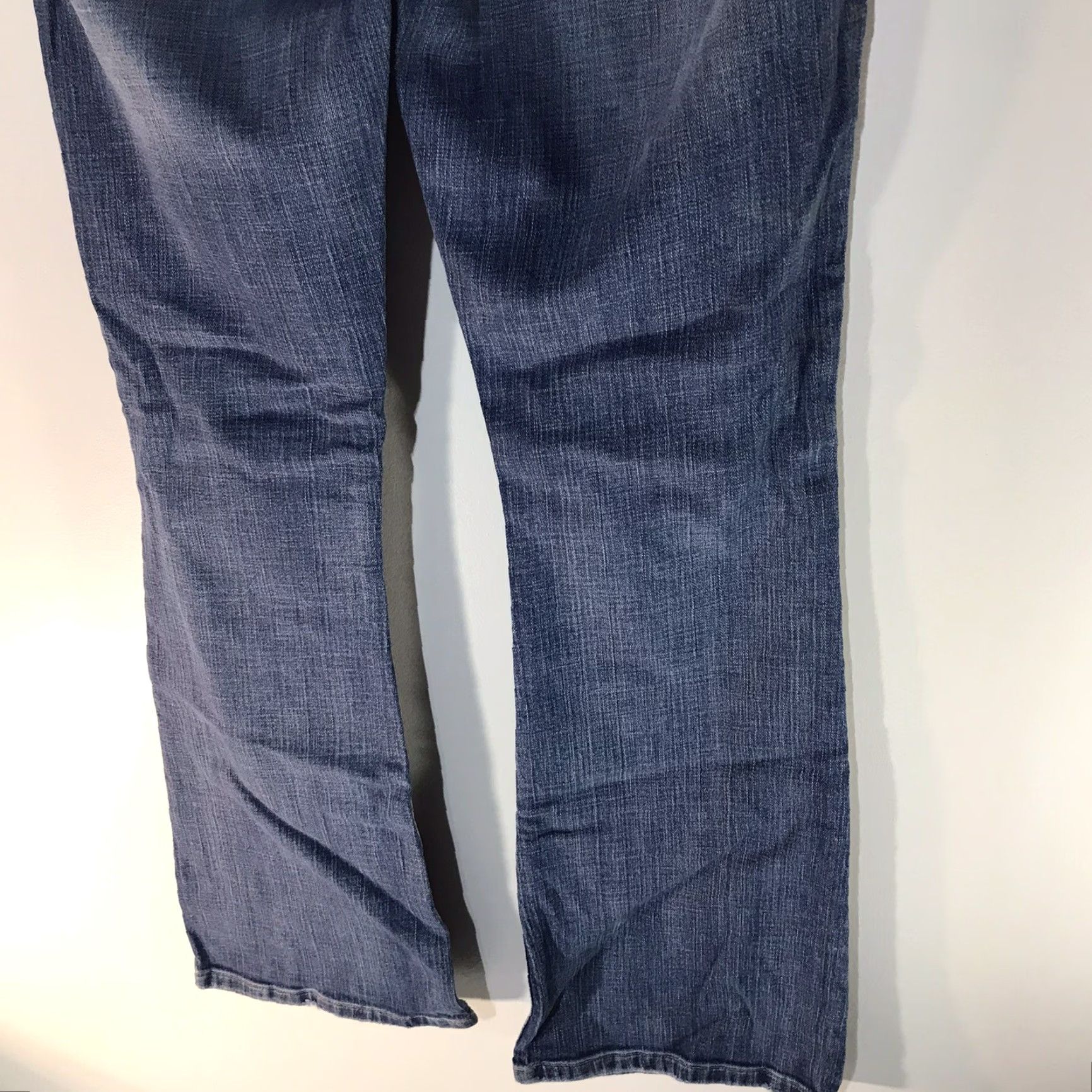 Vintage VINTAGE Buckle Women's Jeans Wide Leg Low Rise Cotton Spandex 90s Retro Dark Faded Wash Size 30 Size 30" / US 8 / IT 44 - 6 Thumbnail