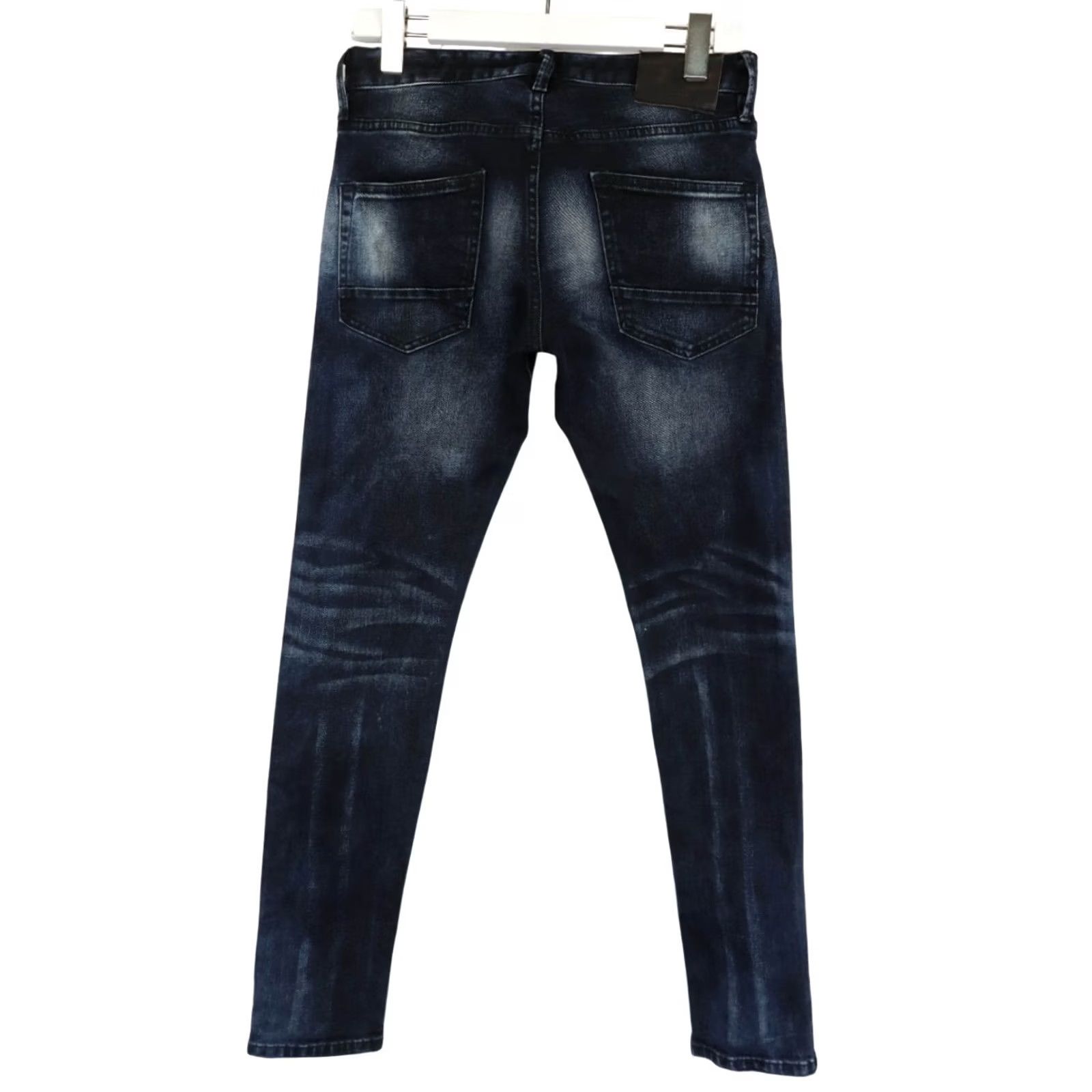 Scotch & Soda SCOTCH & SODA Tye Jeans Men's W29/L32 Dark Blue Denim Acidwash Zip Fly Stretched Size US 29 - 2 Thumbnail