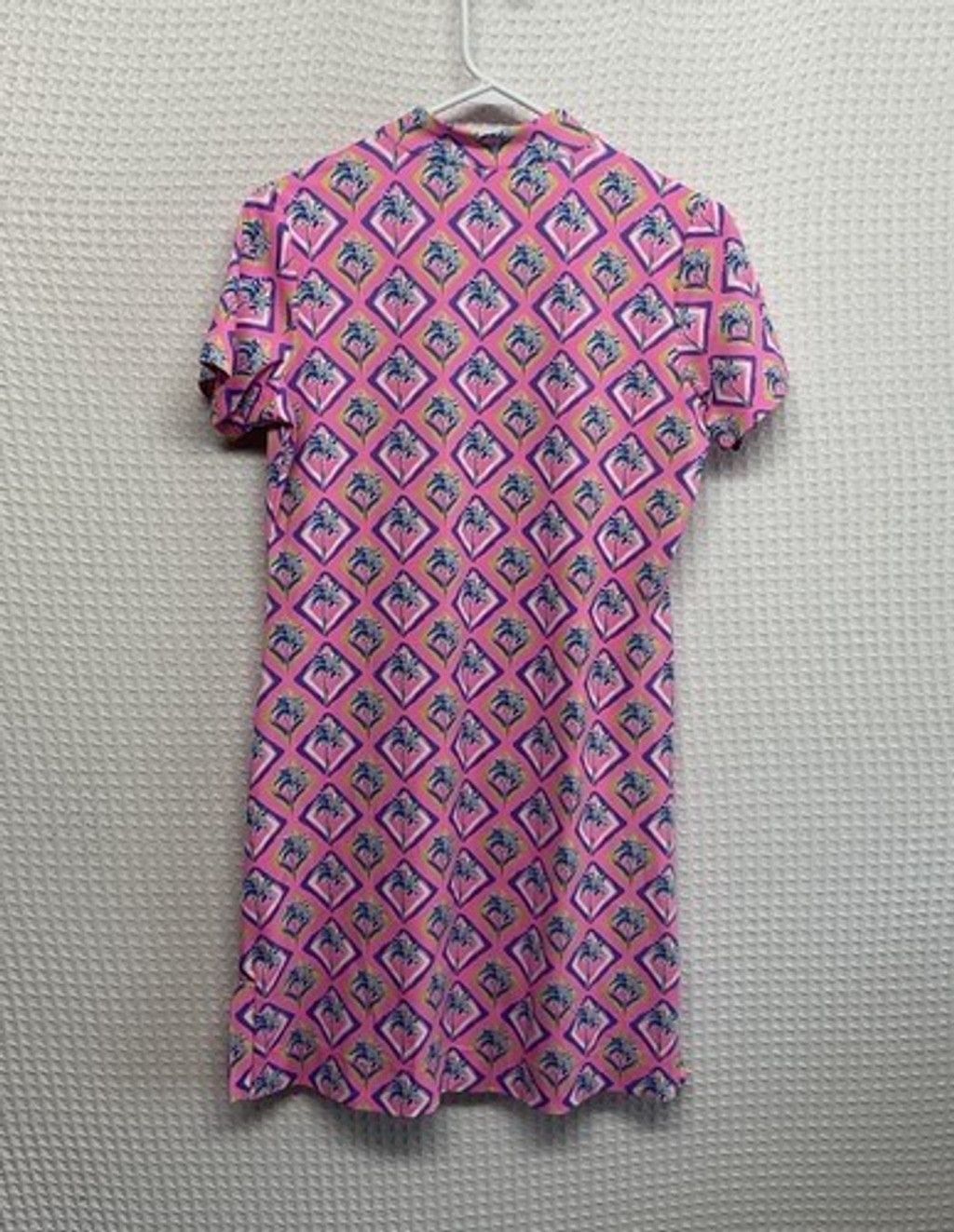 Other NWOT Lulu B UPF50+ Pink Palm Trees ShortSleeve Dress Women S Size S / US 4 / IT 40 - 5 Thumbnail
