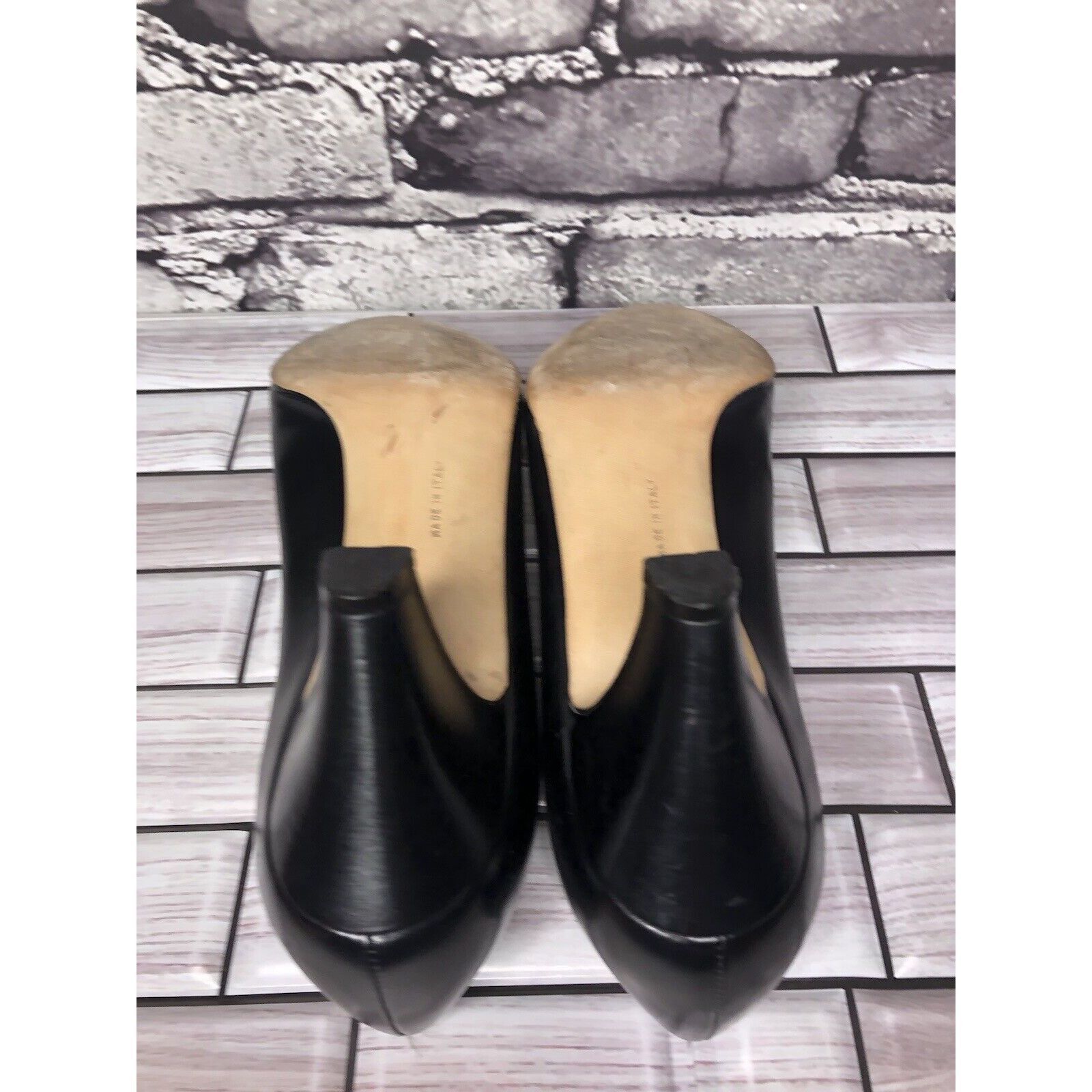 Salvatore Ferragamo Salvatore Ferragamo Black Leather Pointed Toe Pump Heels Wom Size US 7.5 / IT 37.5 - 10 Thumbnail