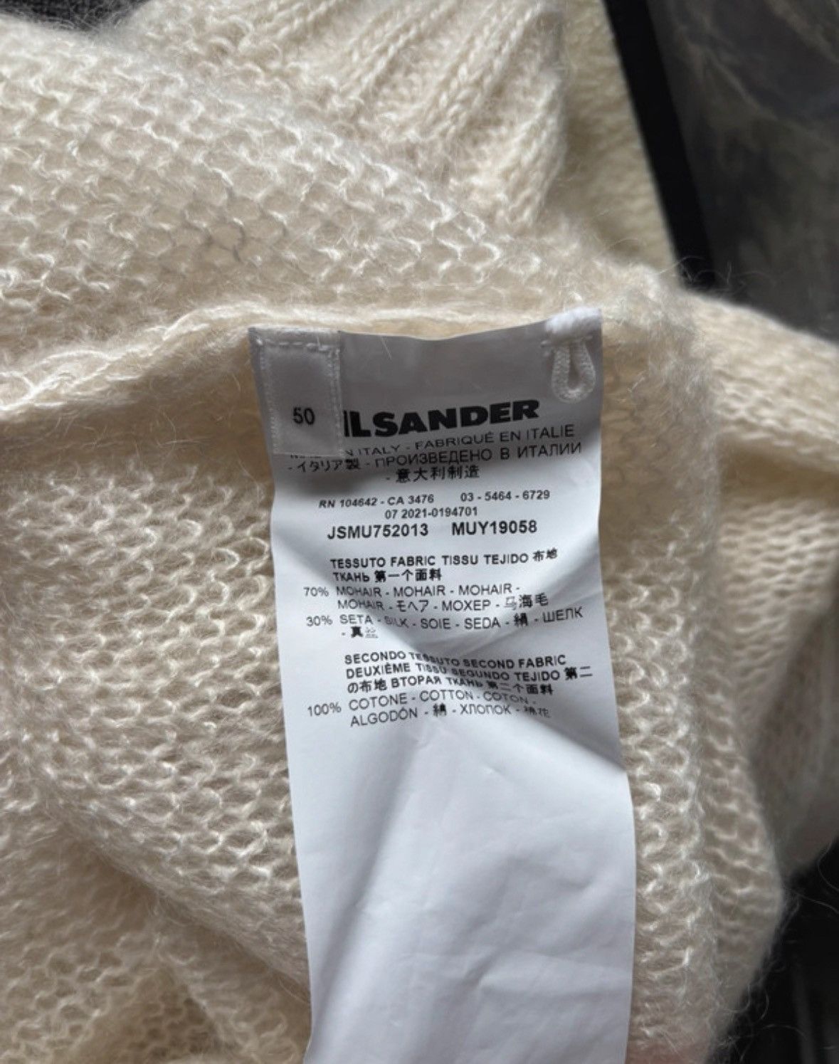 Jil Sander Jil Sander Crew Neck Mohair Blend Double-layered sweater Size US M / EU 48-50 / 2 - 7 Thumbnail