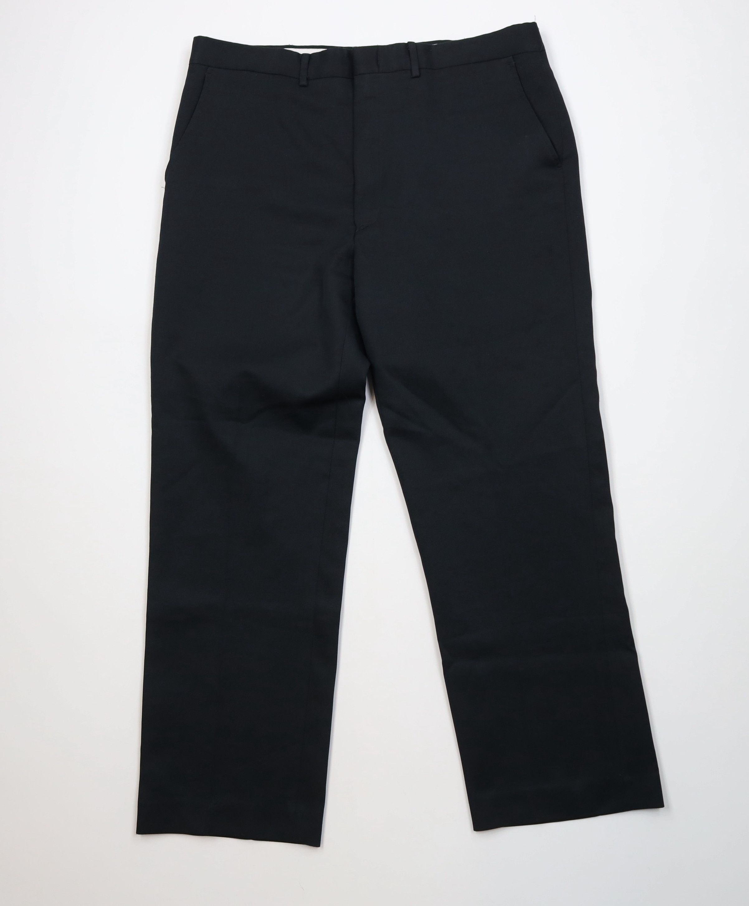 Vintage Vintage 70s Streetwear Flared Wide Leg Chino Pants Black Size US 38 / EU 54 - 1 Thumbnail