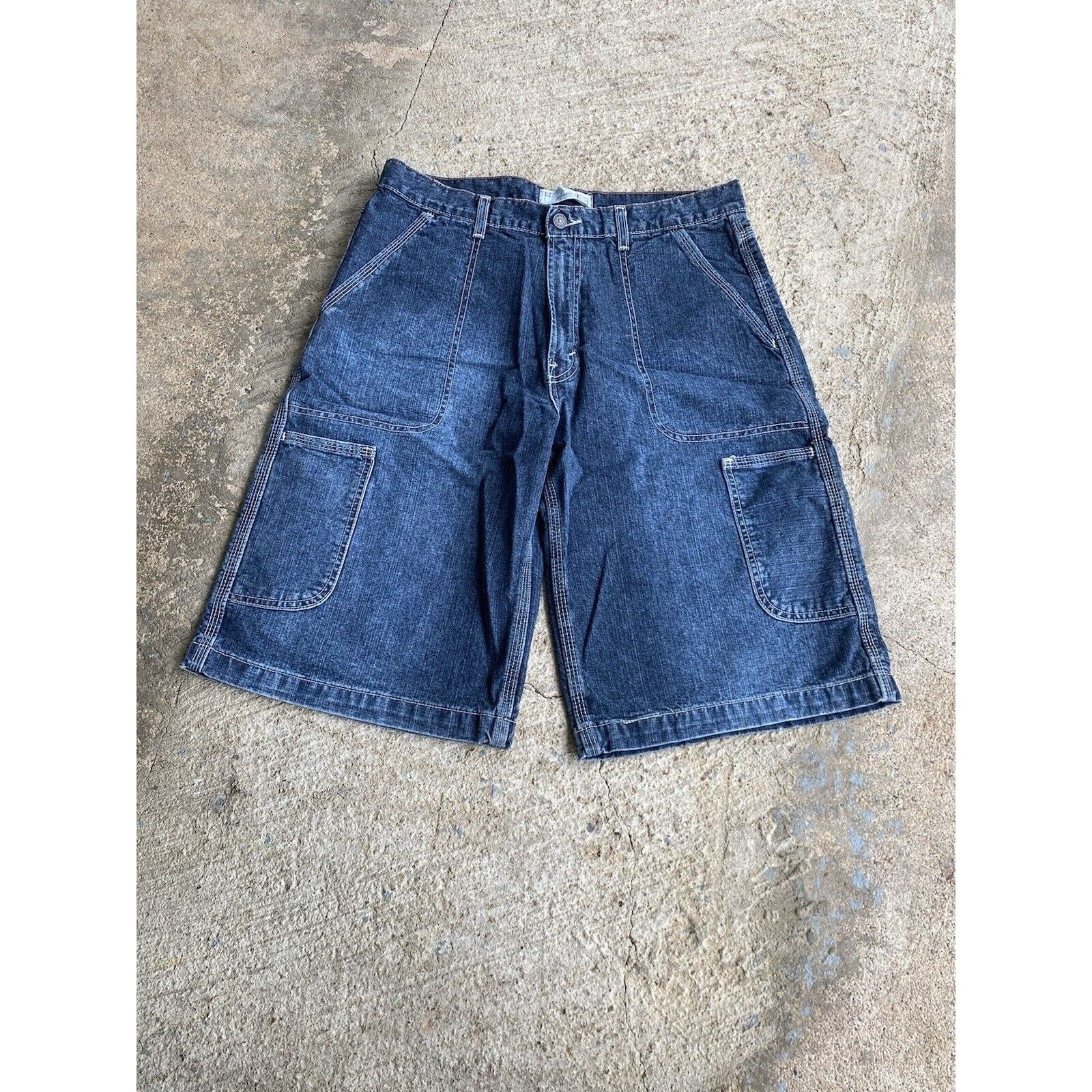 Levi's Vintage LEVIS Carpenter Jean Jorts 33 Denim Baggy Shorts Size US 33 - 3 Thumbnail