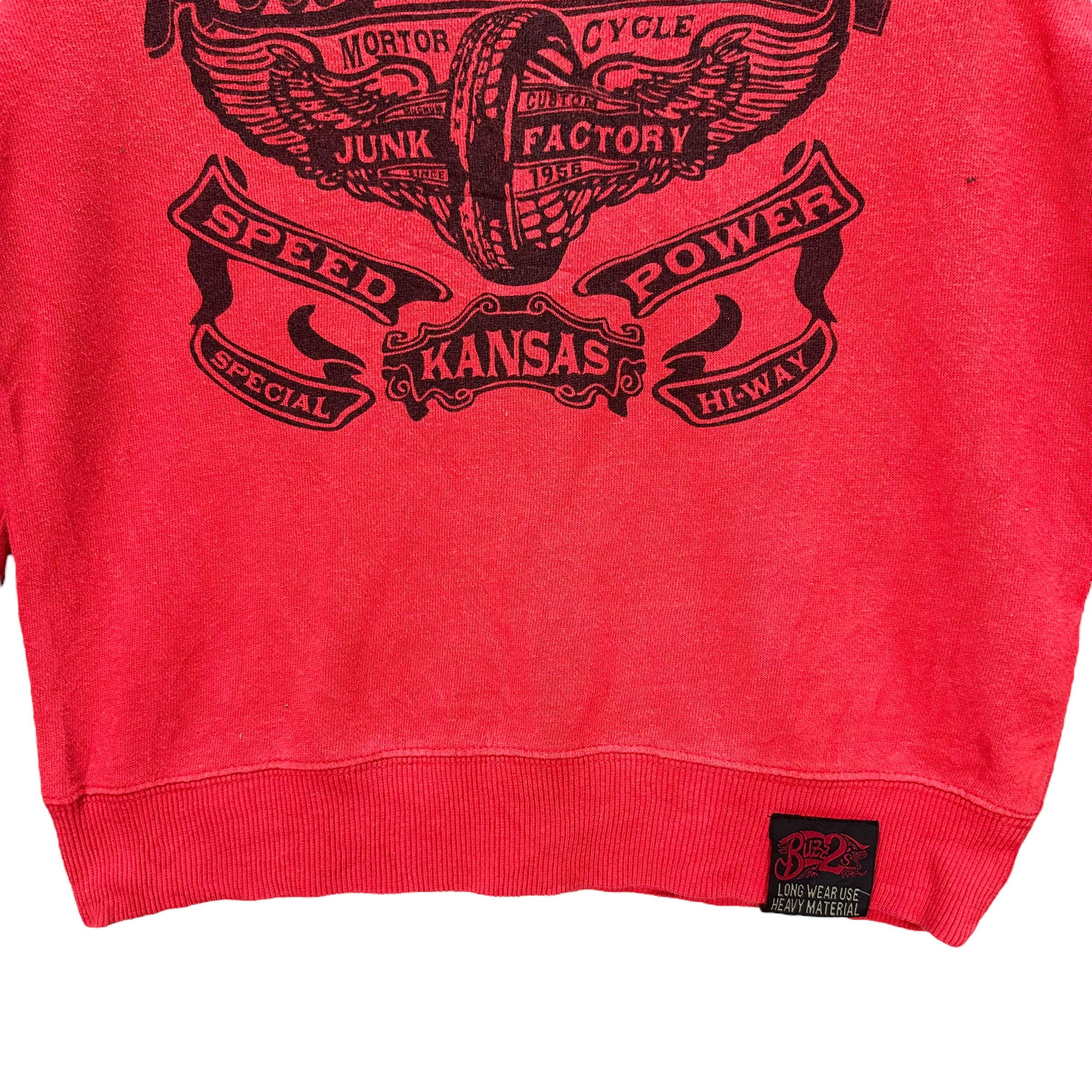 Vintage BUZZ 2's MUSCLE WHEEL ROAD MASTER LOGO SWEATSHIRTS #8342-004 Size XS / US 0-2 / IT 36-38 - 3 Thumbnail
