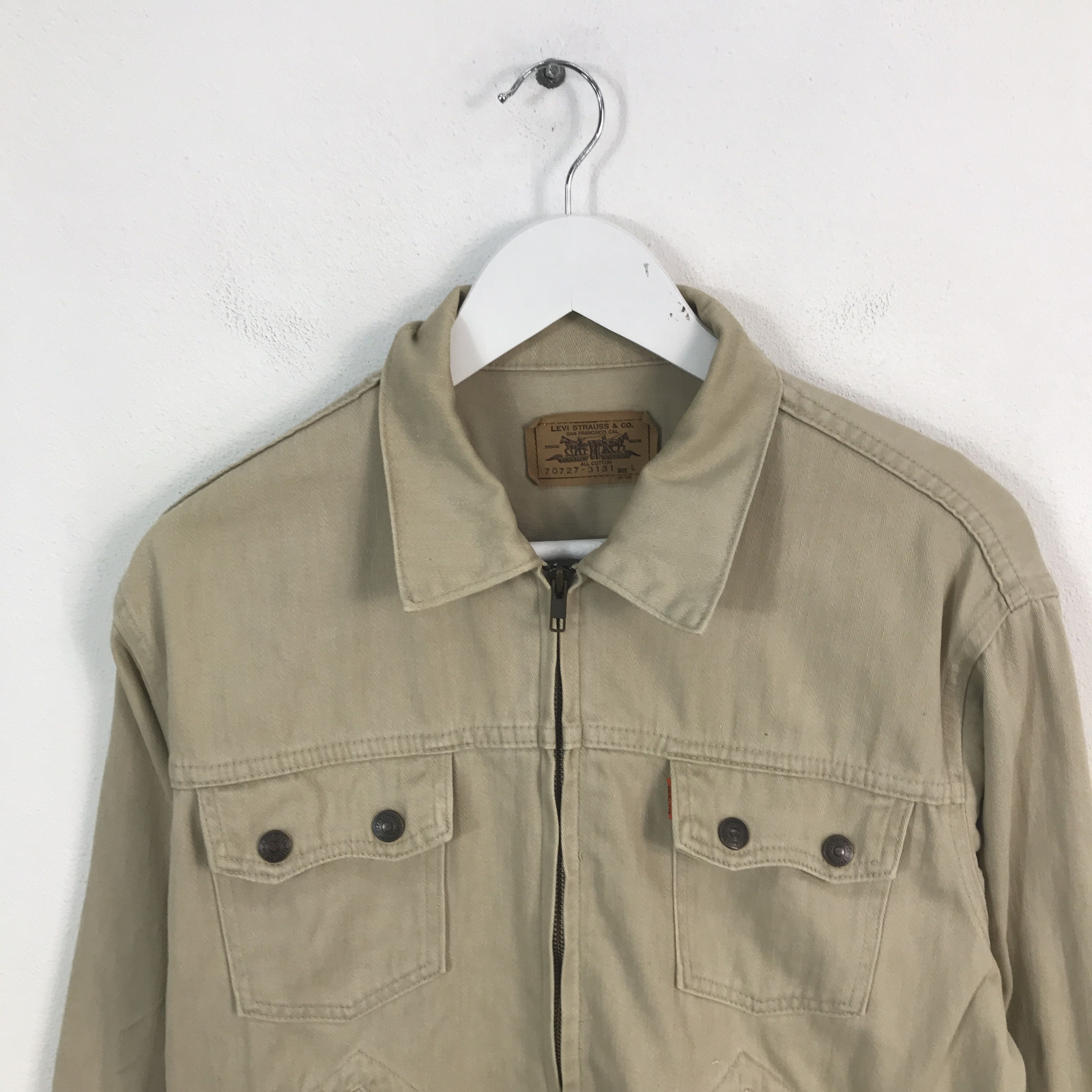 Levi's × Levi's Vintage Clothing Vintage Levis Oren Tag zipper khaki Jacket Size US L / EU 52-54 / 3 - 2 Thumbnail
