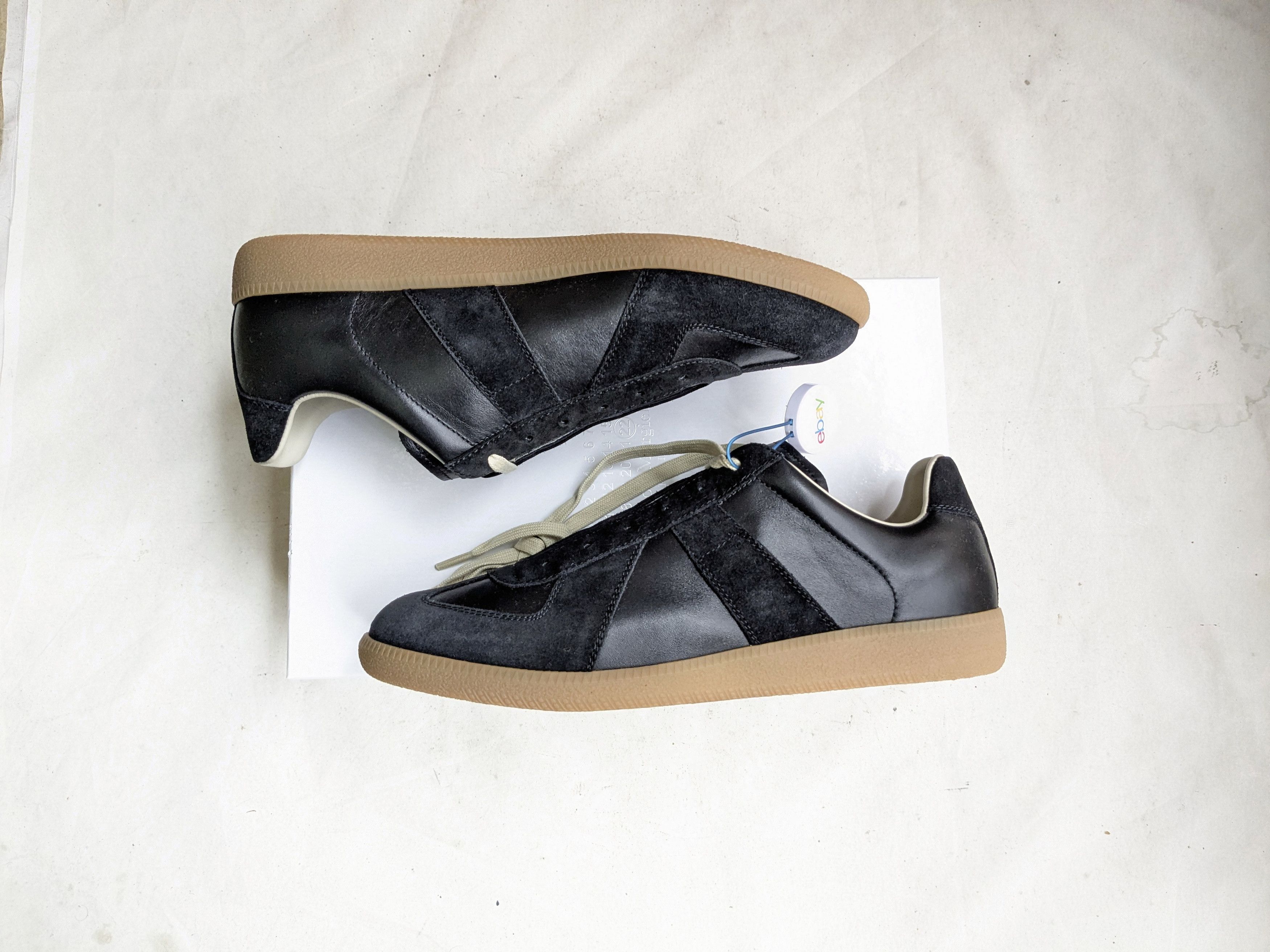 Maison Margiela Maison Margiela Replica GAT Black 11 44 Gum Low Tops Size US 11 / EU 44 - 1 Thumbnail