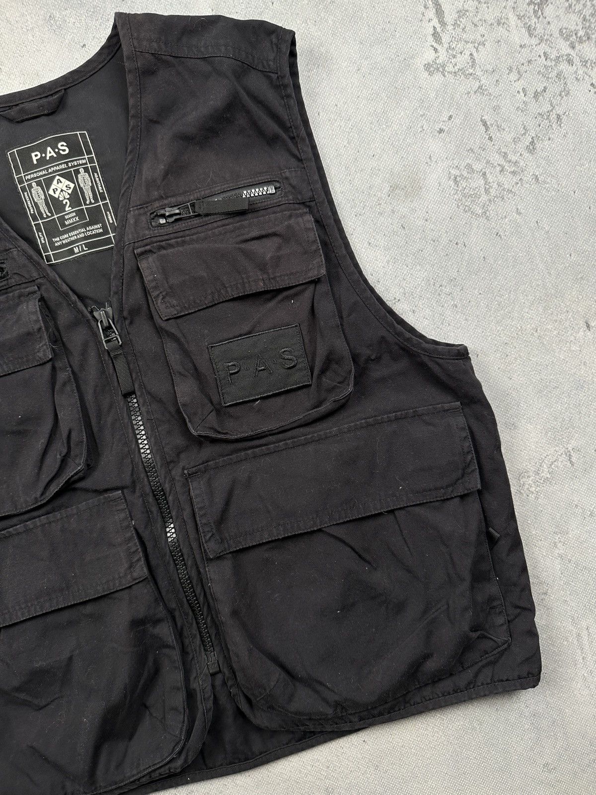 Vintage PAS Personal Apparel System Tactical Utility Vest Gorpcore Size US M / EU 48-50 / 2 - 4 Thumbnail