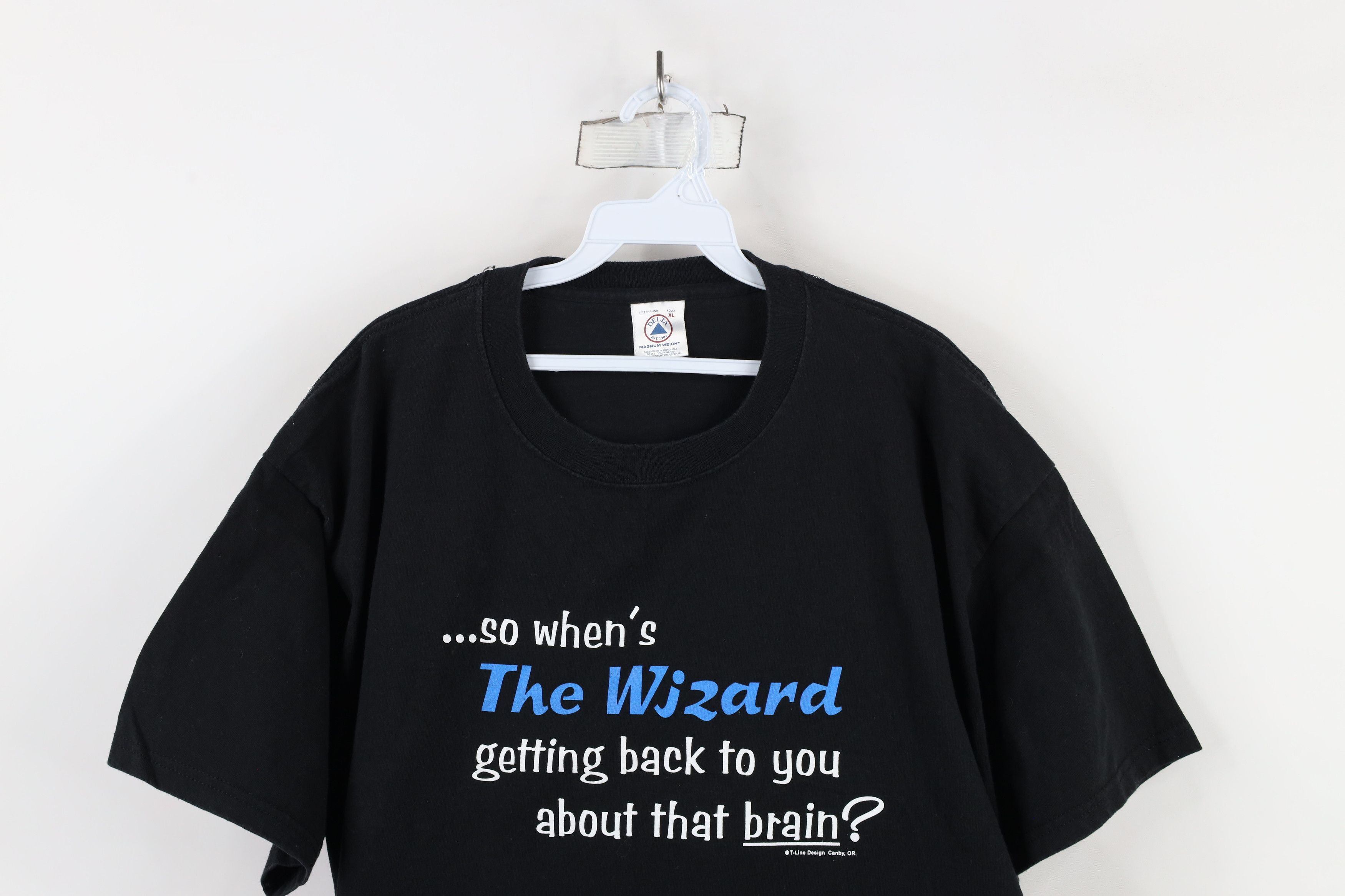 Vintage Vintage Y2K Wizard of Oz Strawman Scarecrow Brain T-Shirt Size US XL / EU 56 / 4 - 2 Thumbnail