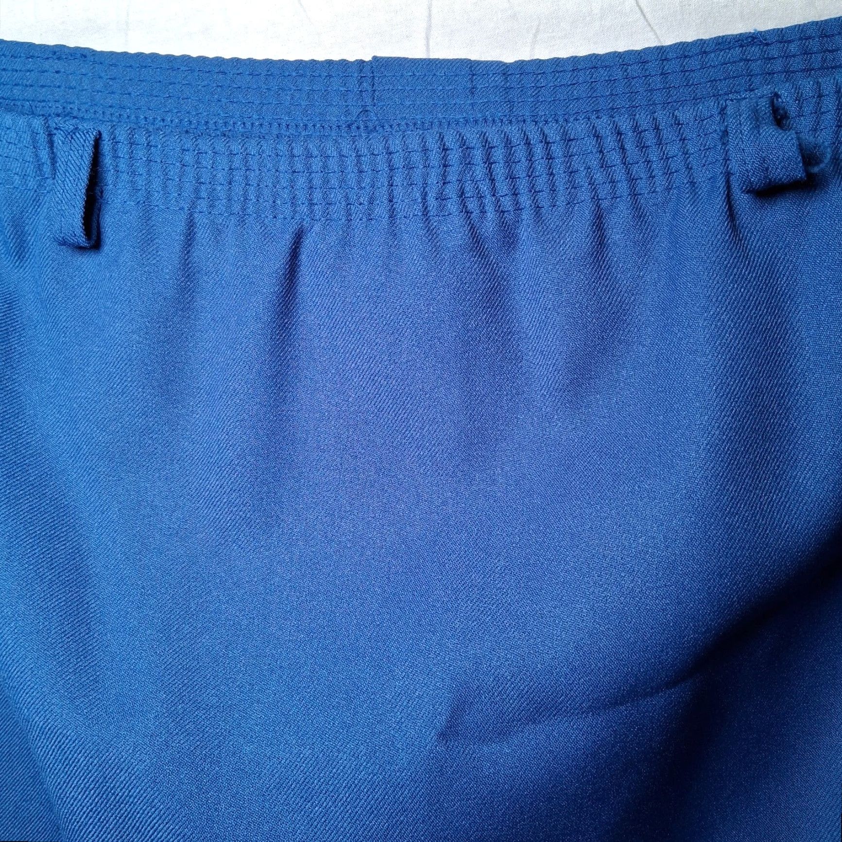 Vintage VINTAGE Cricket Lane Skirt Midi Women 34" Waist 27.5" Long Blue Polyester A-Line 1980s NOS Size 38" / US 16 / IT 52 - 3 Thumbnail