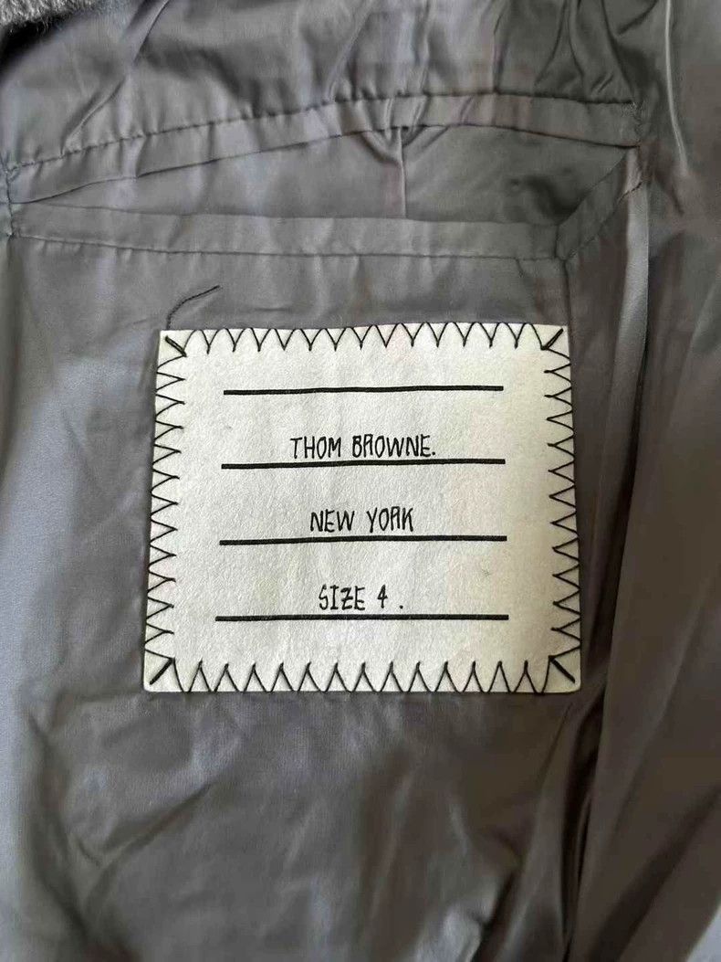 Thom Browne Thom Browne size4 Featherball baseball jacket Size US XL / EU 56 / 4 - 2 Thumbnail