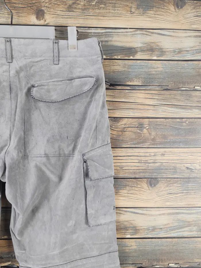 Tete Homme DL Tete Homme Gray Multipocket Cargo Pants #46-080 Size US 34 / EU 50 - 12 Thumbnail