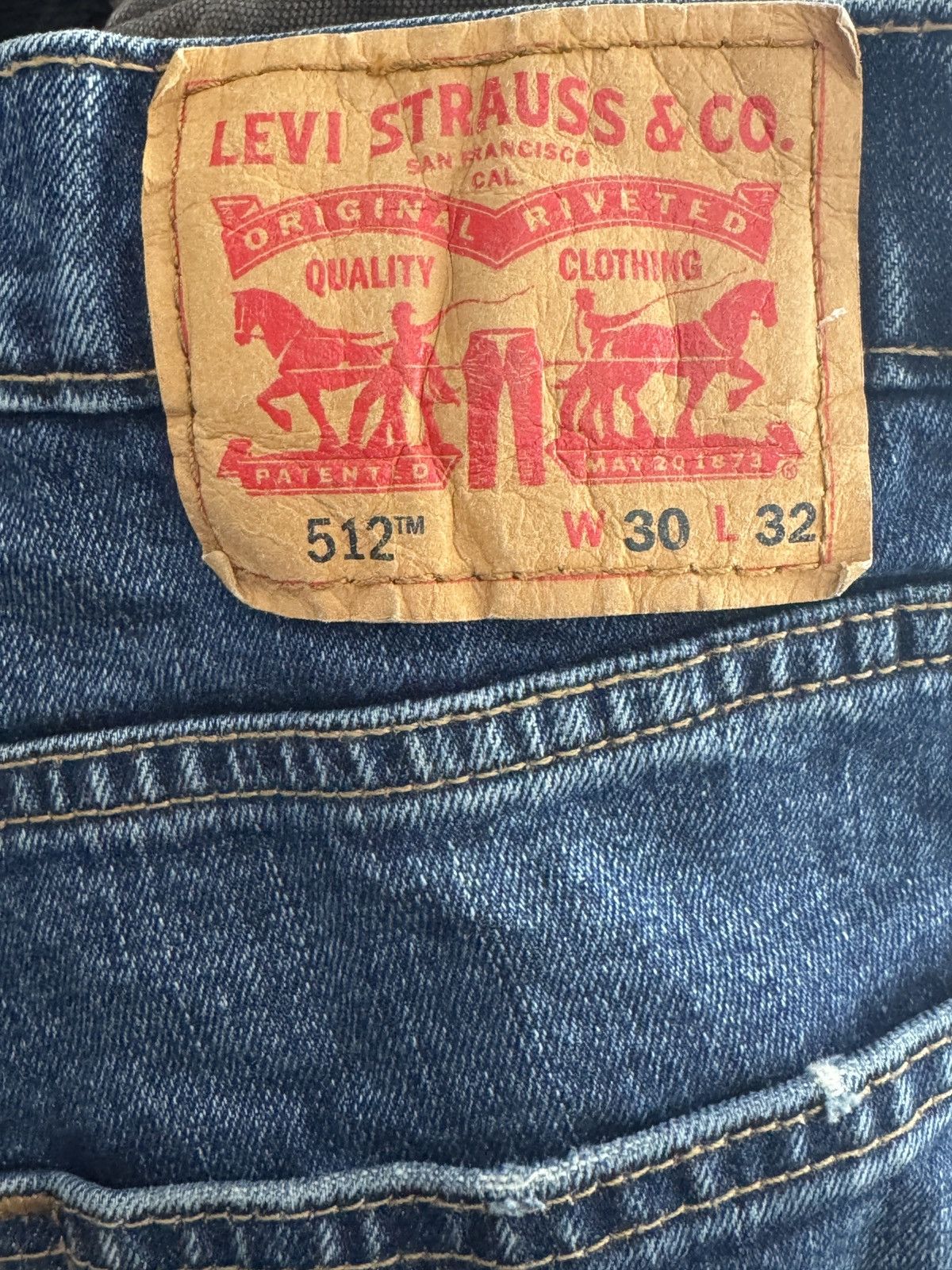 Levi's levis 512 blue jeans Size US 32 / EU 48 - 2 Thumbnail