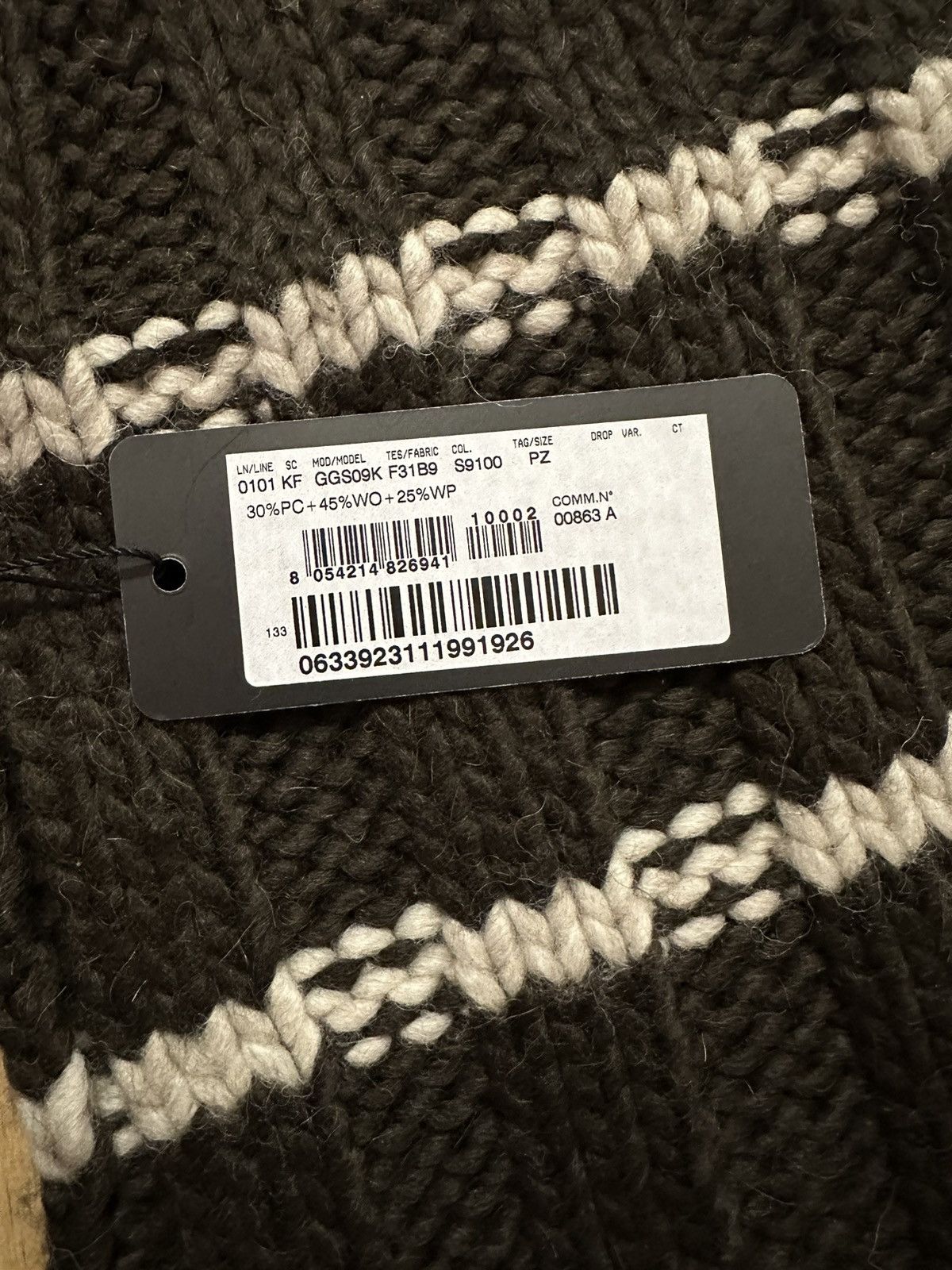 Dolce & Gabbana Dolce & Gabbana Brown Knit Scarf Size ONE SIZE - 3 Thumbnail