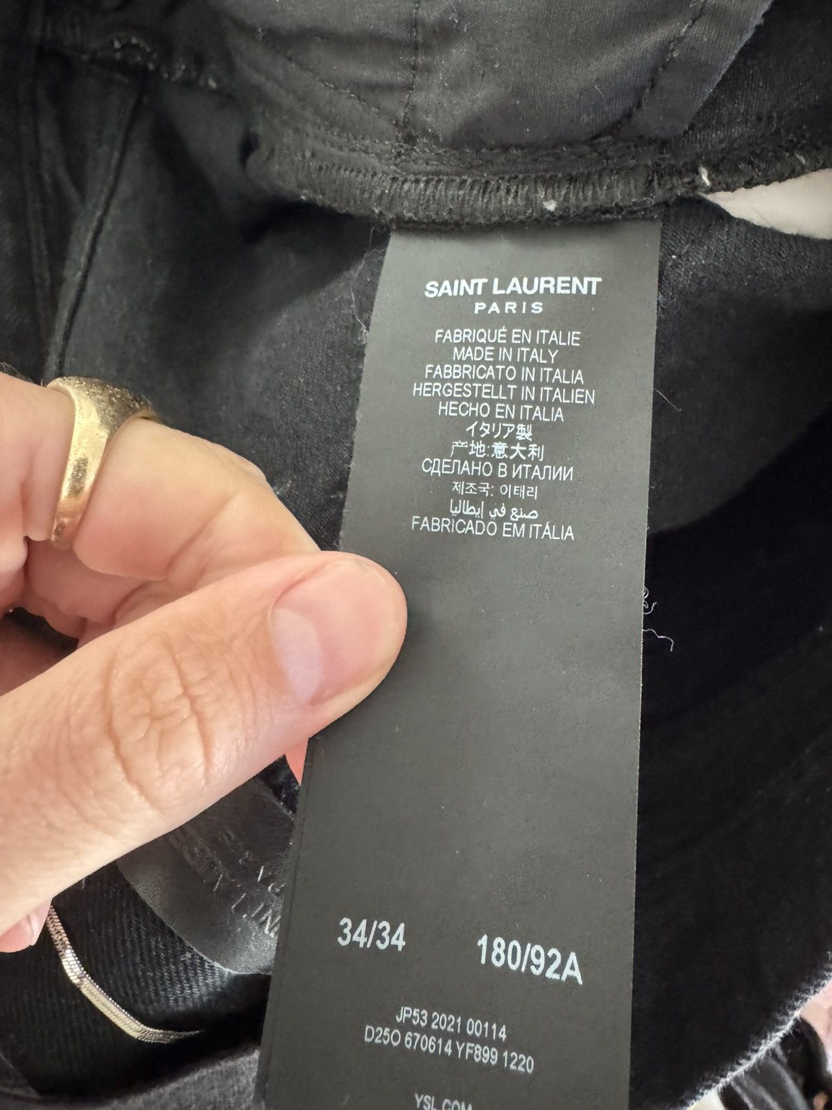 Saint Laurent Paris D27 Denim 34/34 Size US 34 / EU 50 - 4 Thumbnail