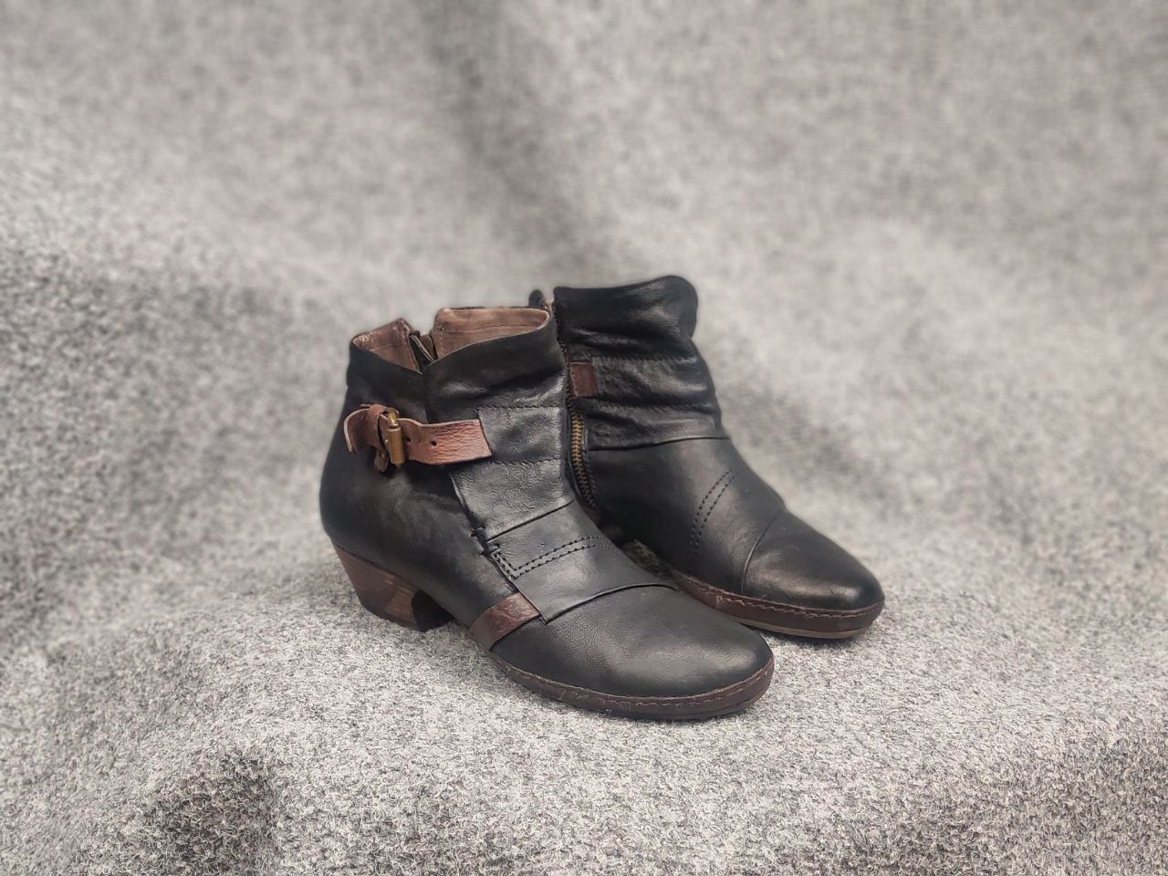 A.S.98 A.S.98 Airstep Itay Design Zip Buckle Boho Biker Ankle Boots Size US 8 / IT 38 - 7 Thumbnail