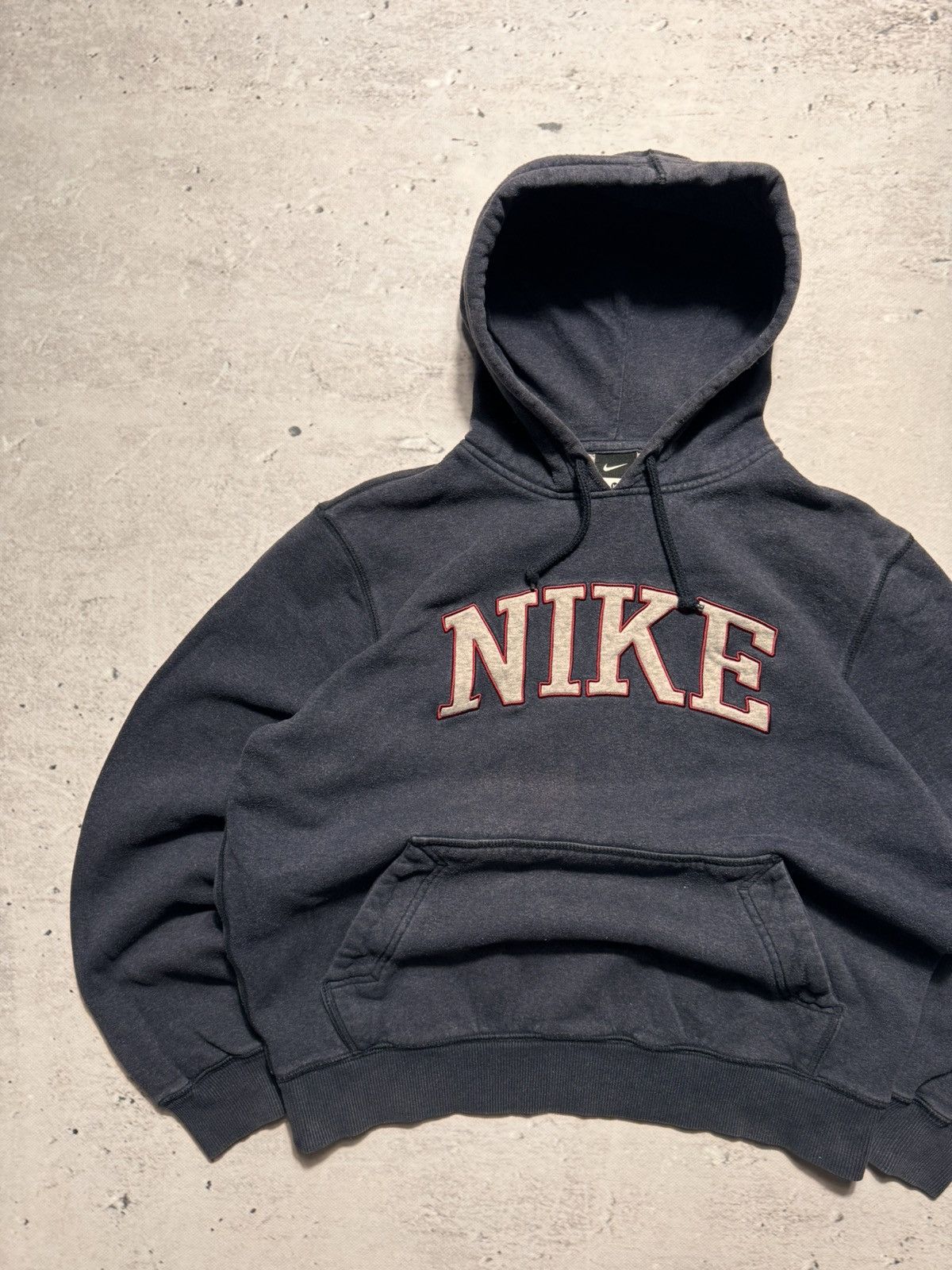 Nike × Vintage NIKE VINTAGE CENTER LOGO OVERSIZE BOXY HOODIE Size US M / EU 48-50 / 2 - 2 Thumbnail