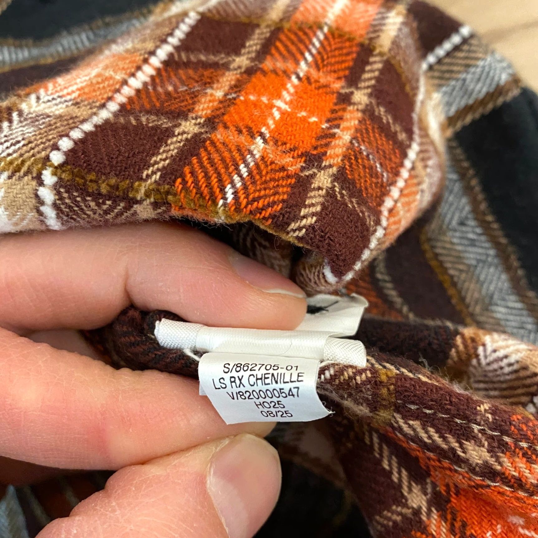Banana Republic VINTAGE Banana Republic Flannel Shirt Mens S Relaxed Fit Plaid Orange Brown Long Sleeve Button-Up Casual Fall Outdoors Mens Size US S / EU 44-46 / 1 - 7 Thumbnail