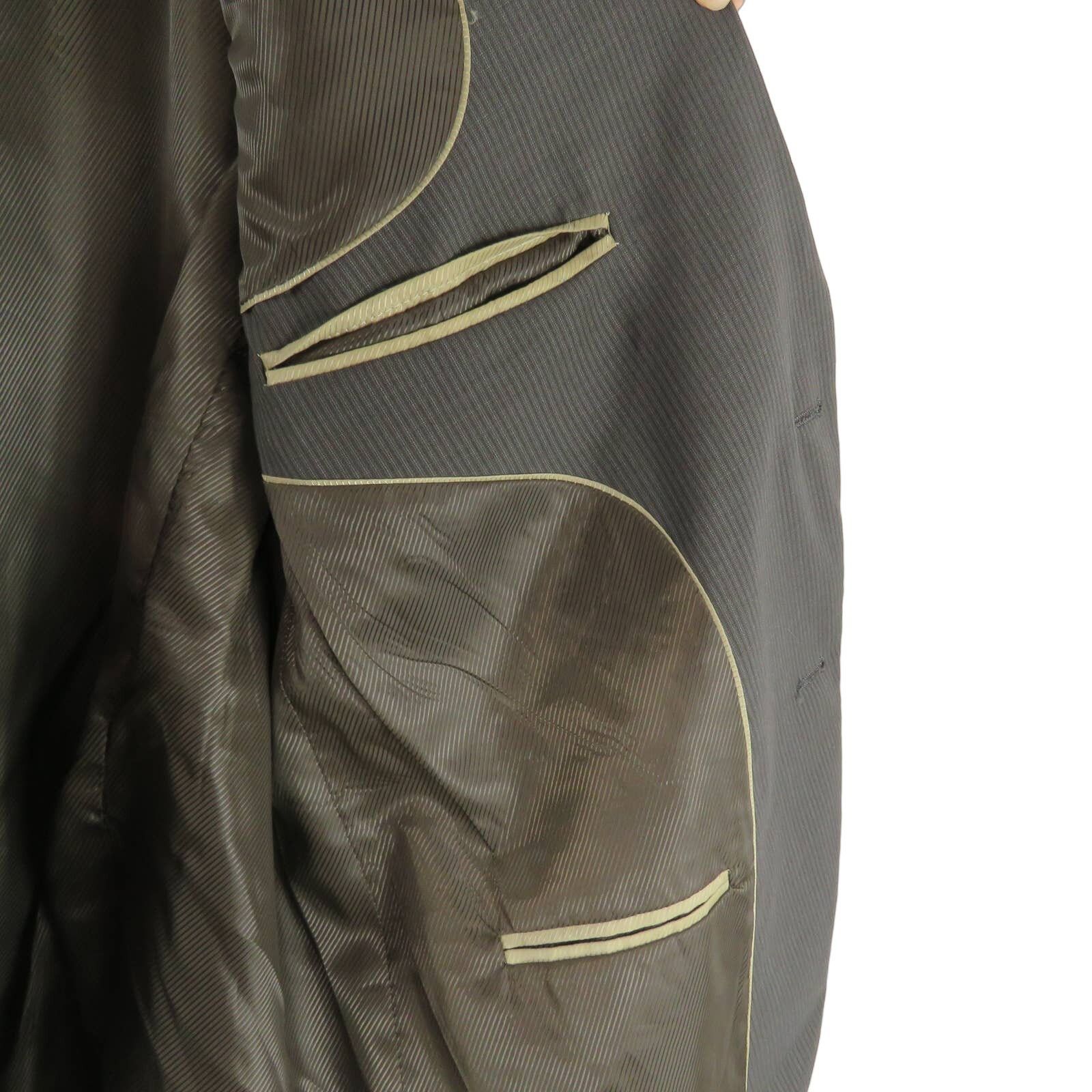 Andrew Fezza Andrew Fezza Men's Charcoal Gray Suit Jacket 46R Size 46R - 6 Thumbnail