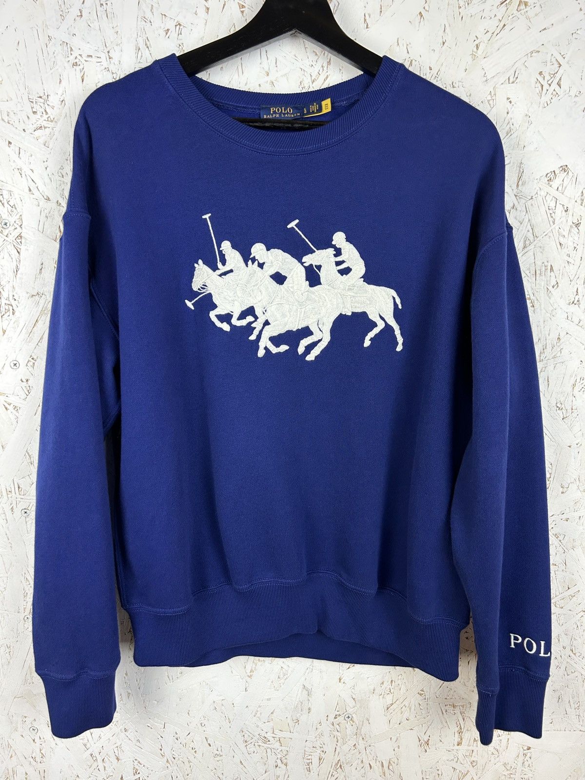 Polo Ralph Lauren Polo Ralph Lauren Embroidered Triple Pony Sweatshirt Size L Size L / US 10 / IT 46 - 1 Thumbnail