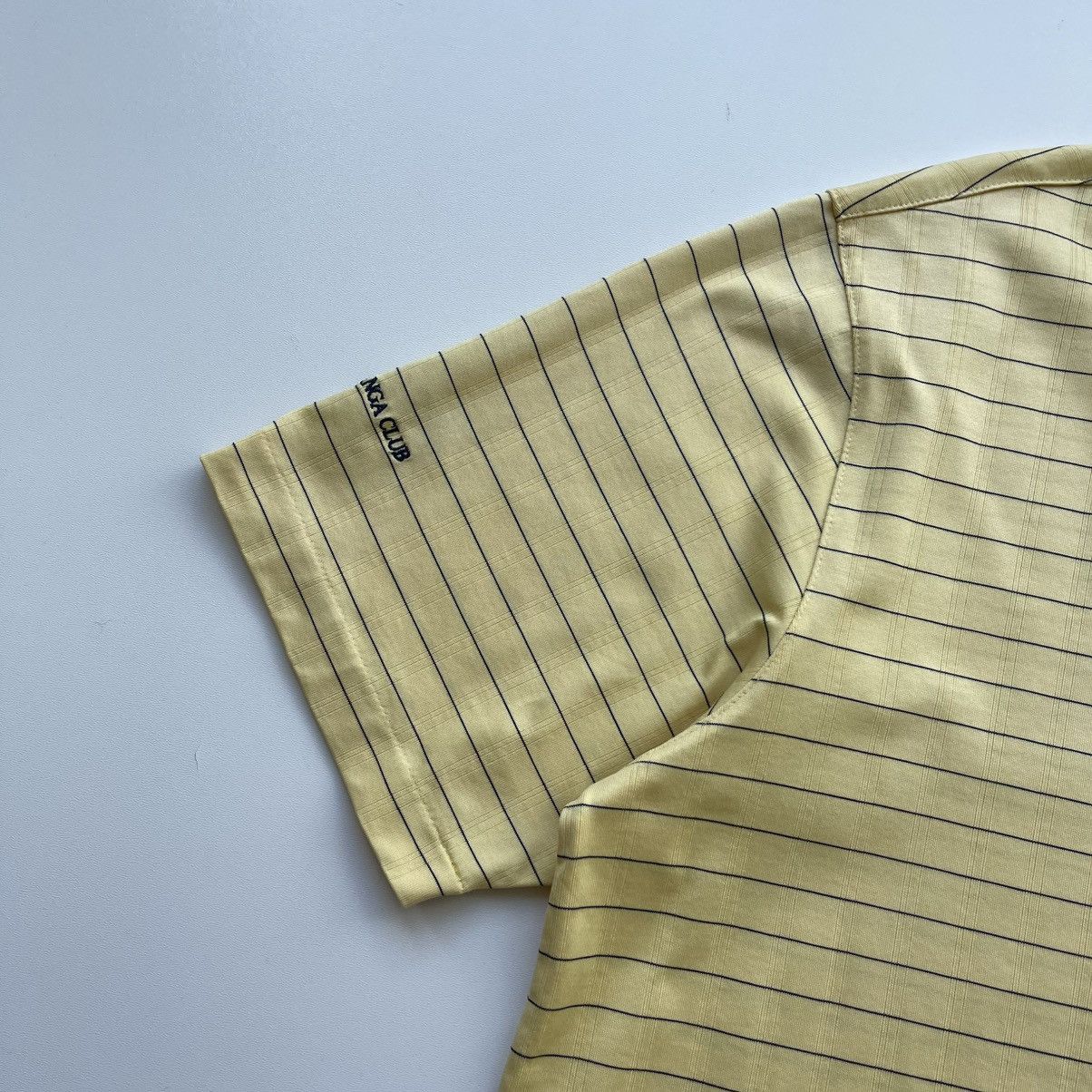 Nike × Tiger Woods × Vintage Nike Tiger Woods Golf LaManga Club Vintage Stripe Polo Shirt Size US XL / EU 56 / 4 - 5 Thumbnail