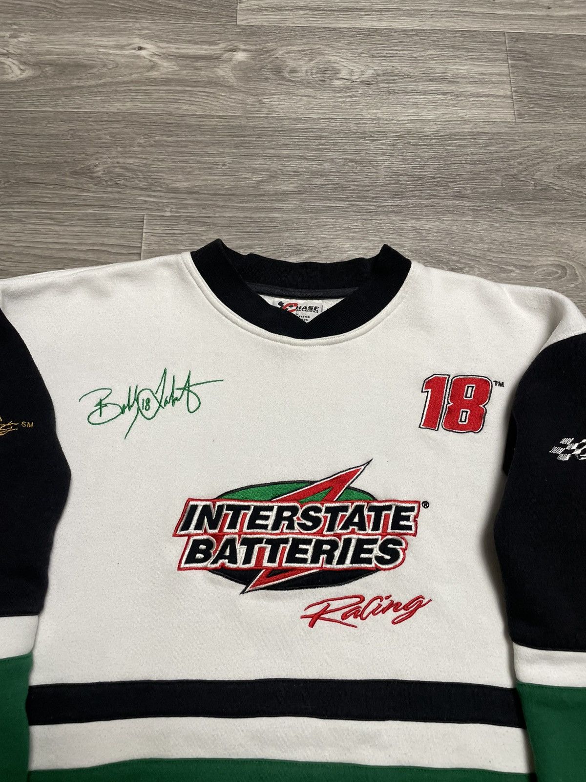 NASCAR Vintage 90s Nascar Interstate Batteries Racing Sweatshirt Size US L / EU 52-54 / 3 - 2 Thumbnail