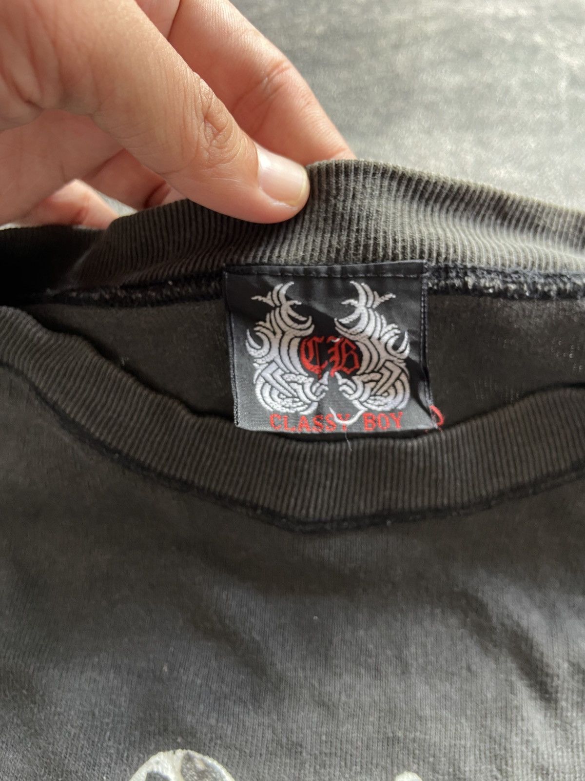 If Six Was Nine Vintage Classy Boy Flame Tribal Faded Thrashed Longsleeve Size US L / EU 52-54 / 3 - 4 Thumbnail