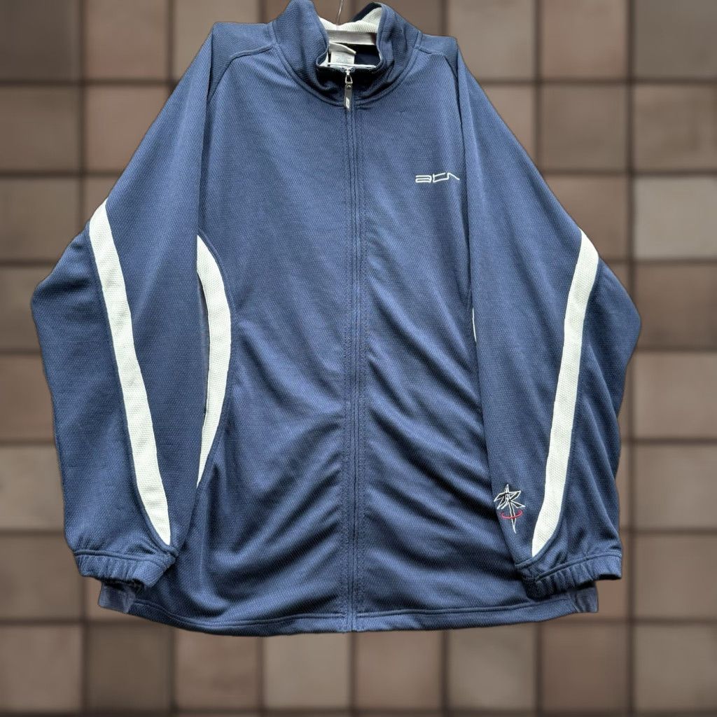 Reebok VINTAGE Reebok Jacket Men 3XL Blue Polyester Above The Rim Track Warmup Y2K (Basketball) Activewear Full Zip 90s Logo Mens Size US XXL / EU 58 / 5 - 1 Thumbnail