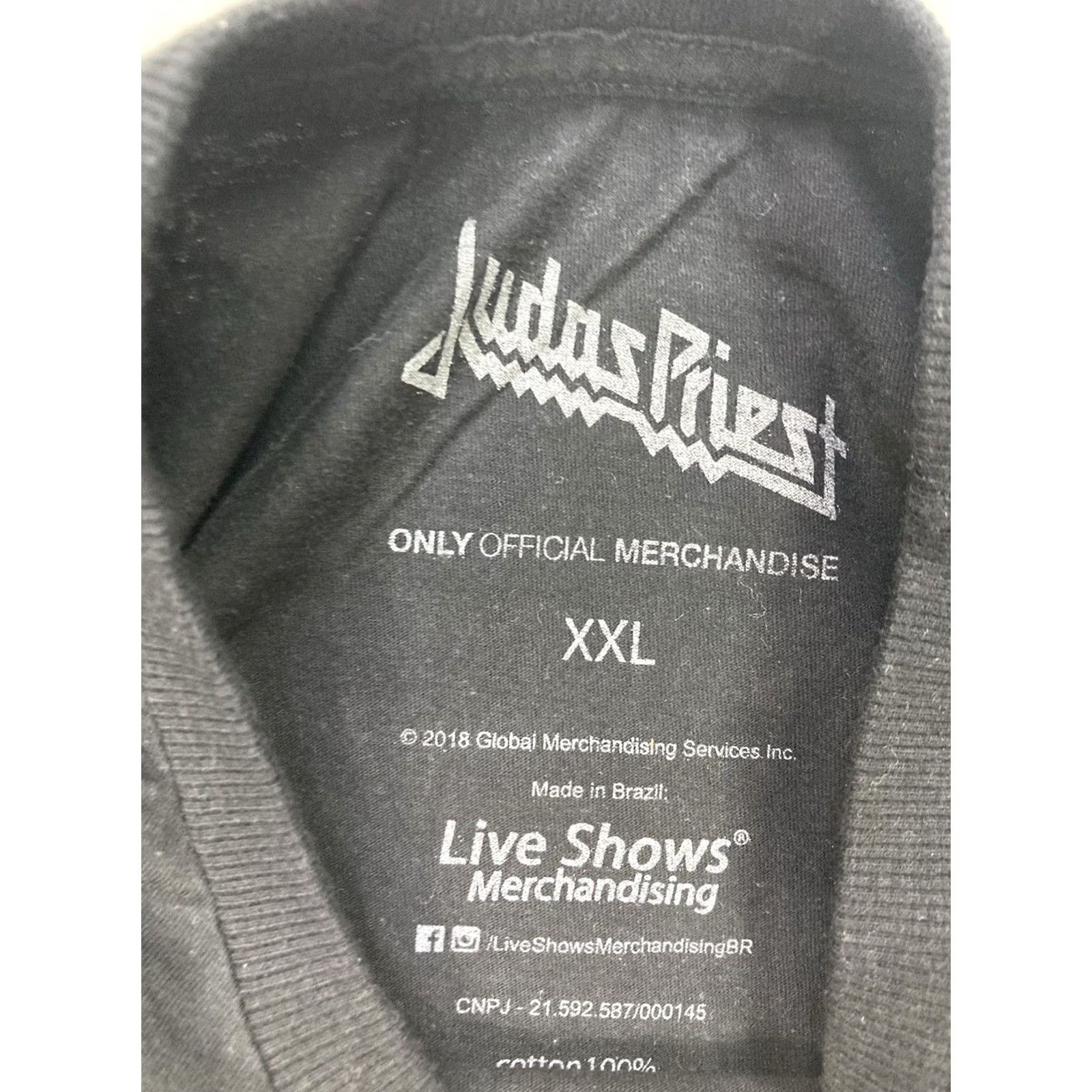 Vintage VINTAGE Judas Priest Firepower Graphic T-shirt Men XXL Black Short Sleeve Music Size US XXL / EU 58 / 5 - 4 Thumbnail