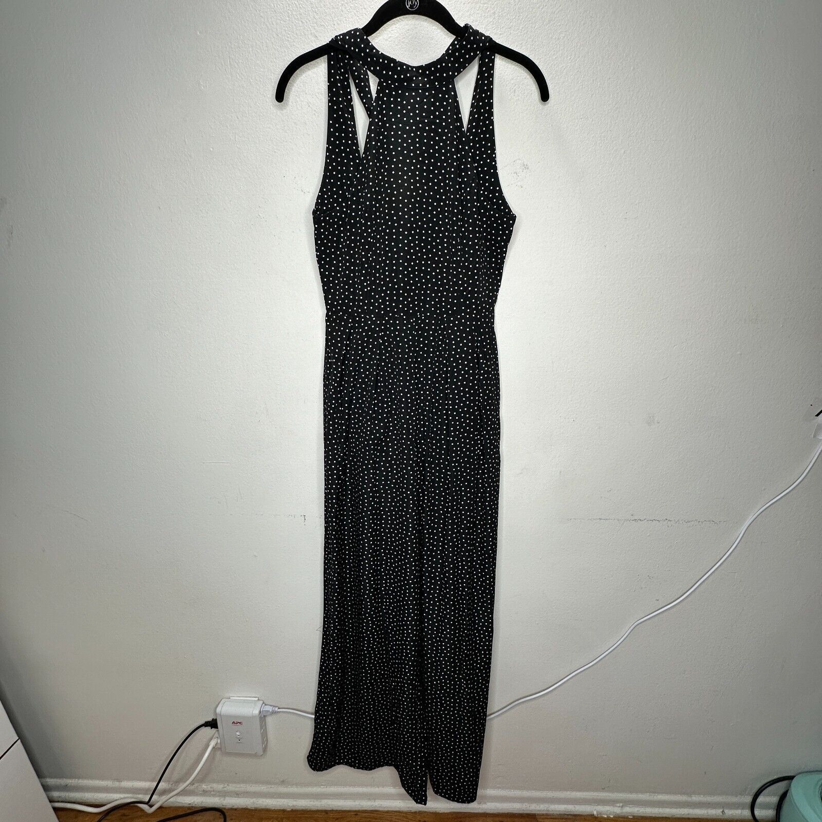 Other Audrey Halterneck Polka Dot Open Tie Back Pleat Leg Jumpsuit Size 27" / US 4 / IT 40 - 1 Thumbnail