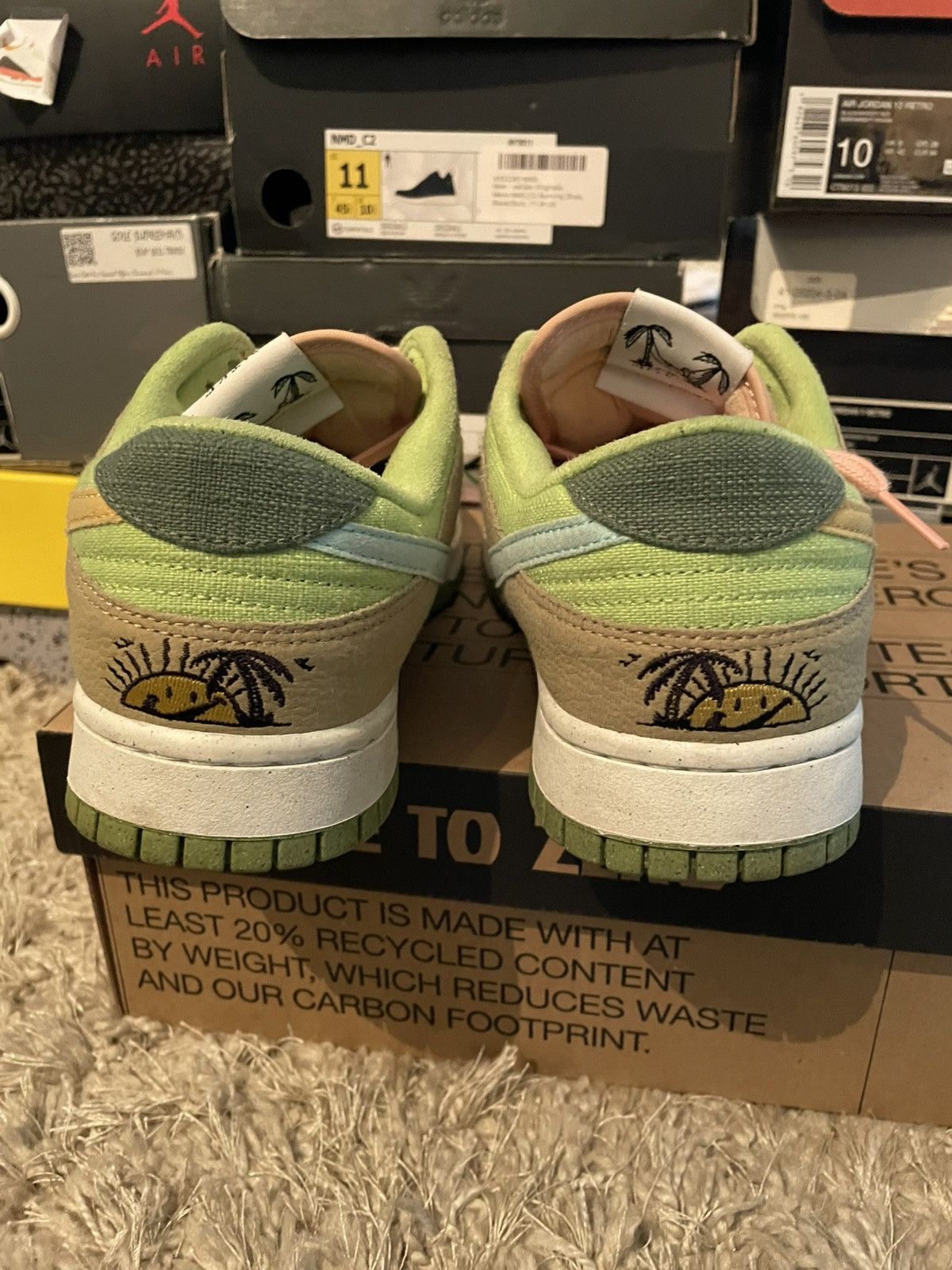 Nike Nike Dunk Low Sun Club Arctic Orange Sanded Gold Size US 10 / EU 43 - 6 Thumbnail